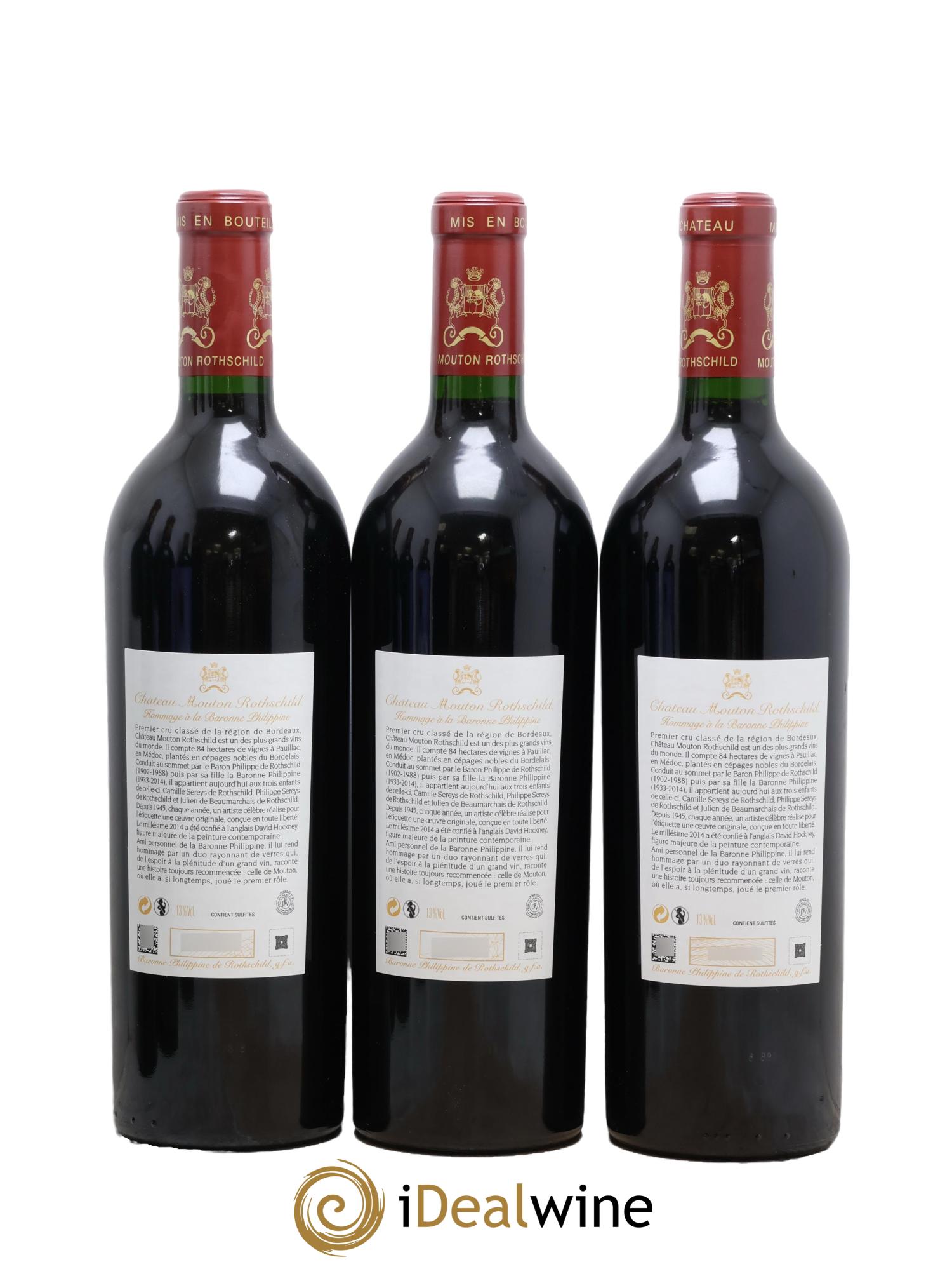 Château Mouton Rothschild 1er Grand Cru Classé 2014 - Lot de 6 bouteilles - 2