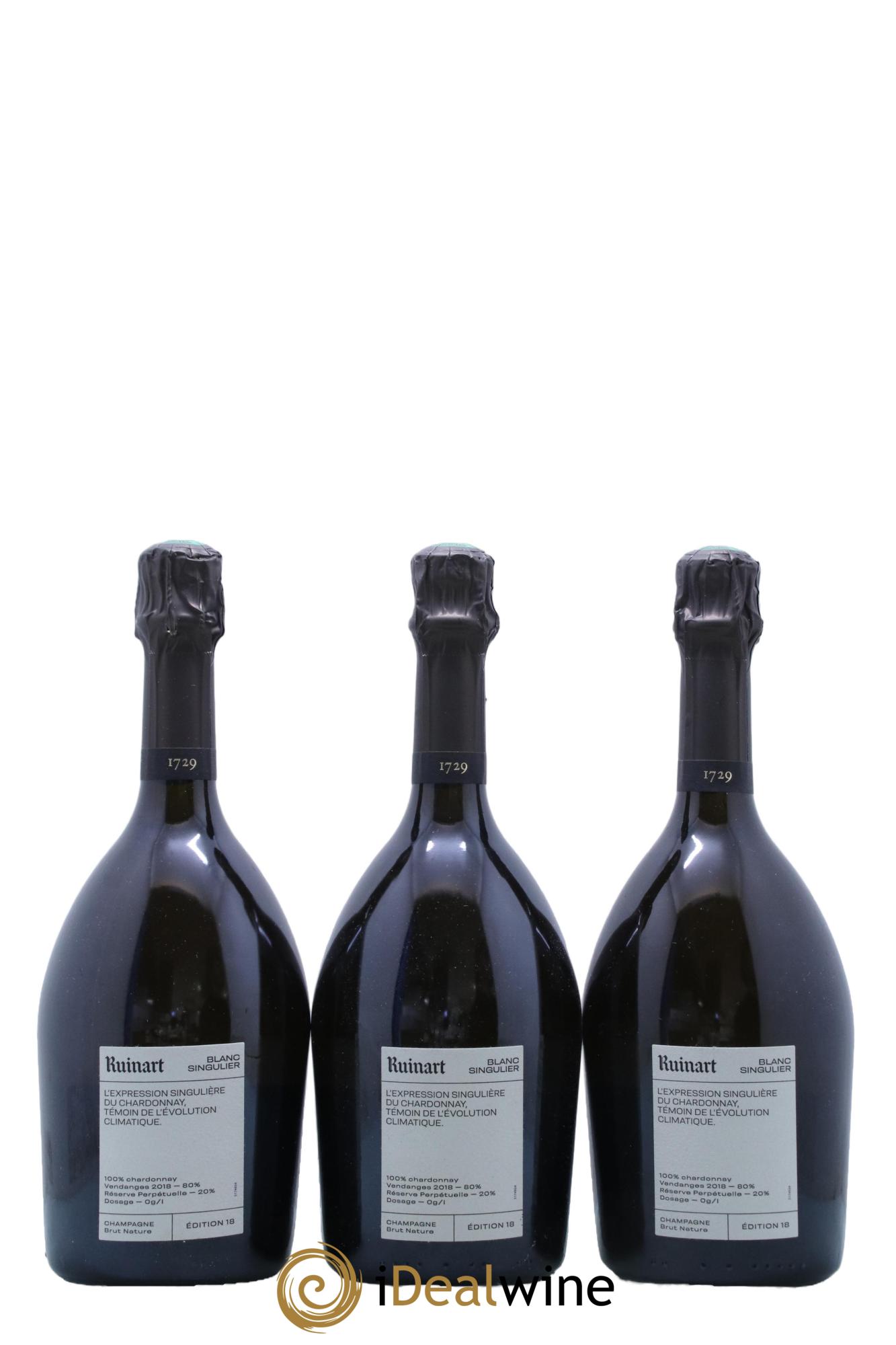 Champagne Ruinart Singulier Edition 18 - Lot de 3 bouteilles - 0