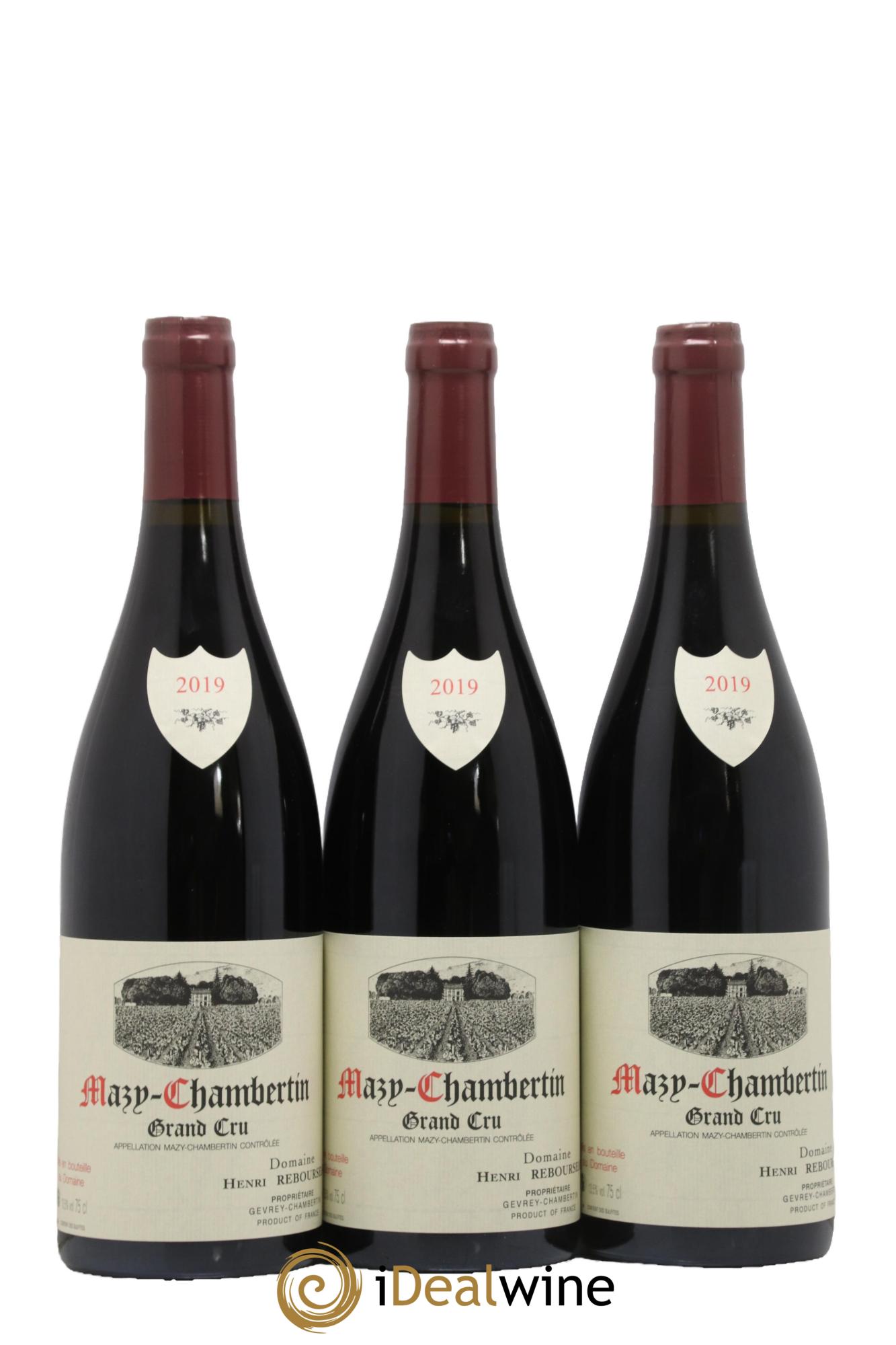 Mazis-Chambertin Grand Cru Henri Rebourseau 2019 - Lot de 3 bouteilles - 0