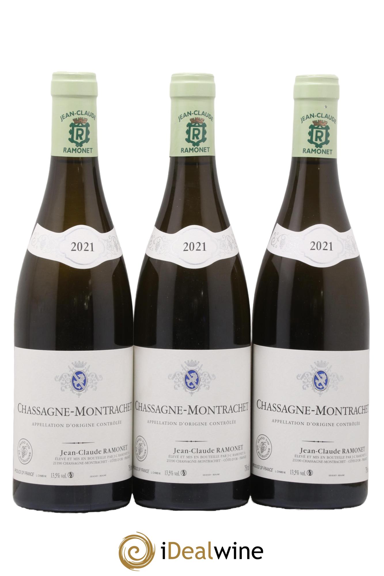 Chassagne-Montrachet Ramonet (Domaine) 2021 - Lot of 3 bottles - 0