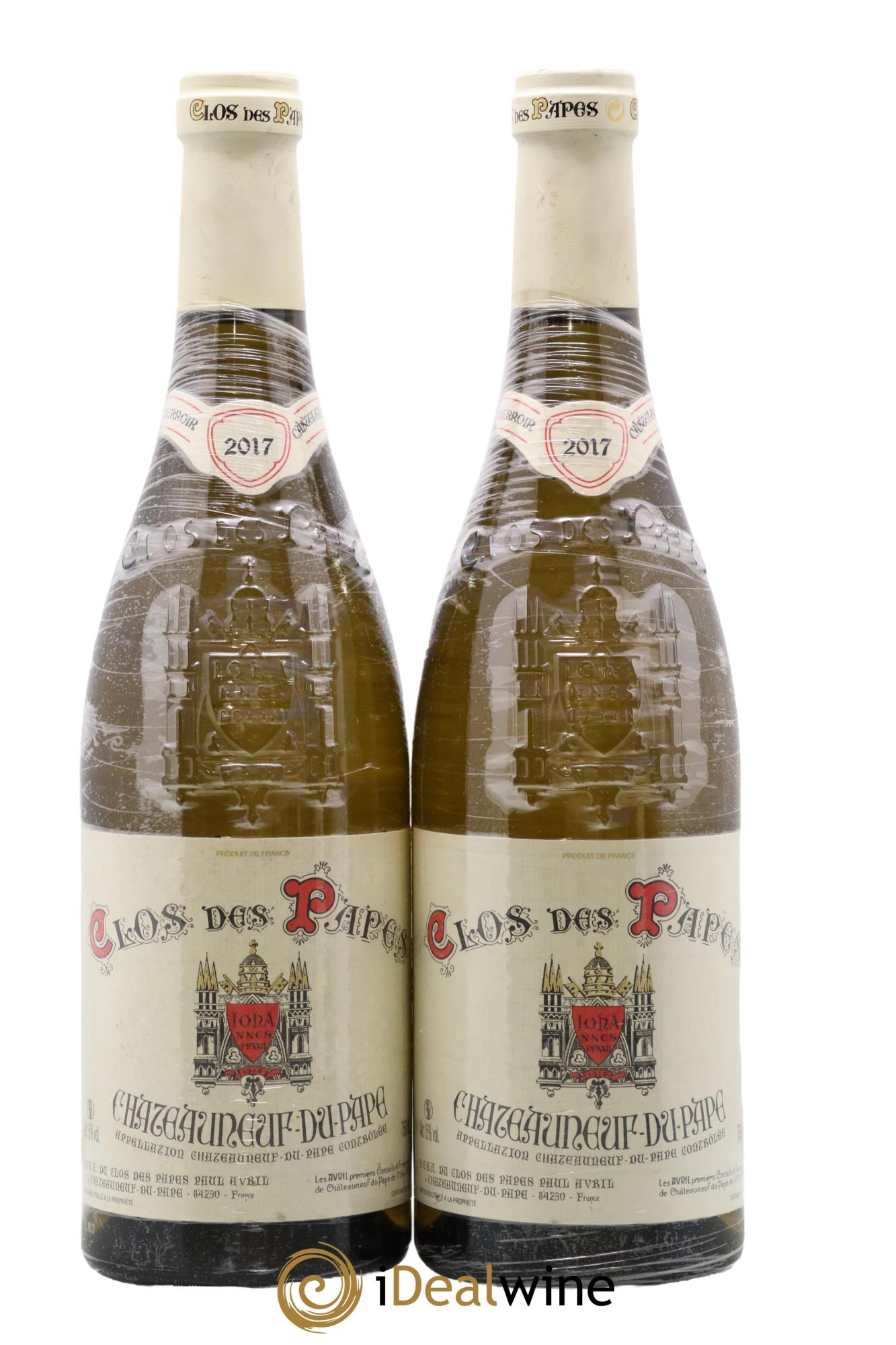 Châteauneuf-du-Pape Clos des Papes - Paul Avril 2017 - Lot of 2 bottles - 0