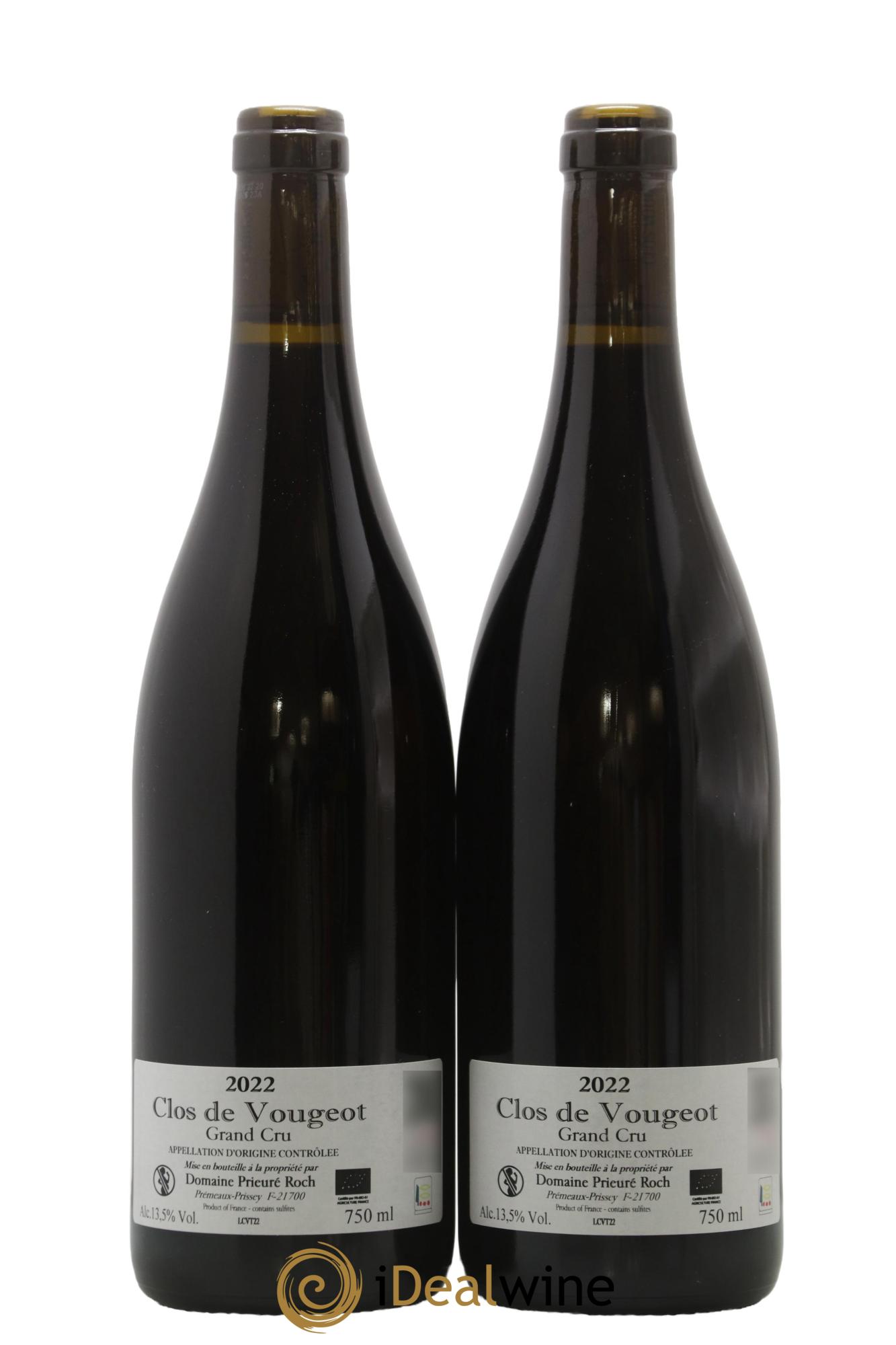 Clos de Vougeot Grand Cru Prieuré Roch 2022 - Lotto di 2 bottiglie - 1