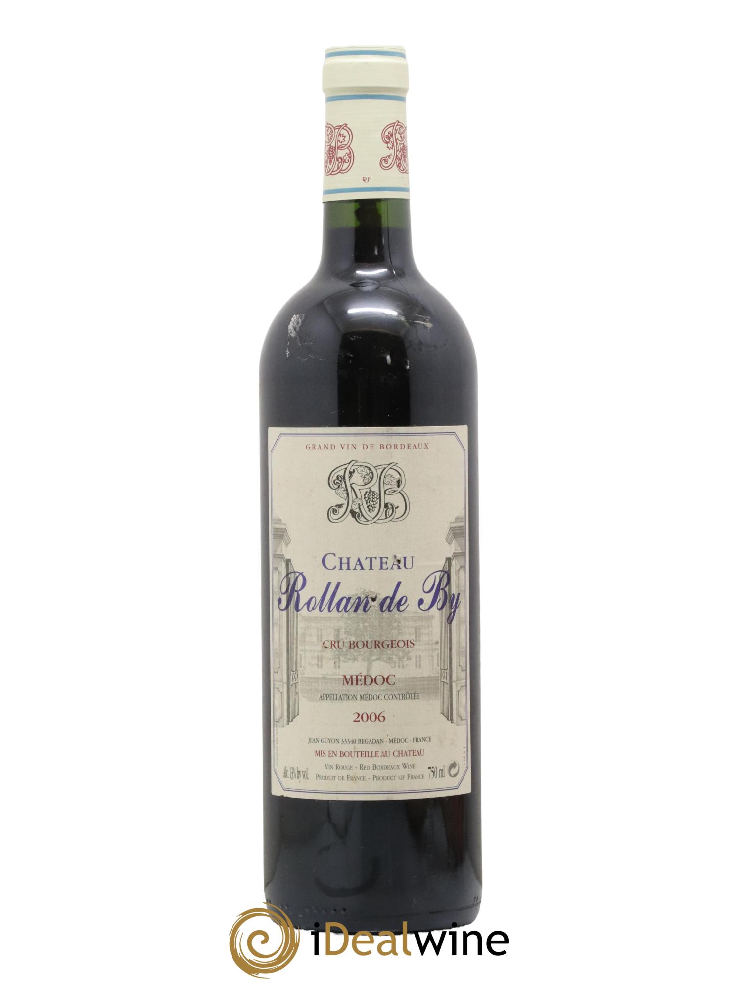 Château Rollan de By Cru Bourgeois 2006 - Lot de 1 bouteille - 0