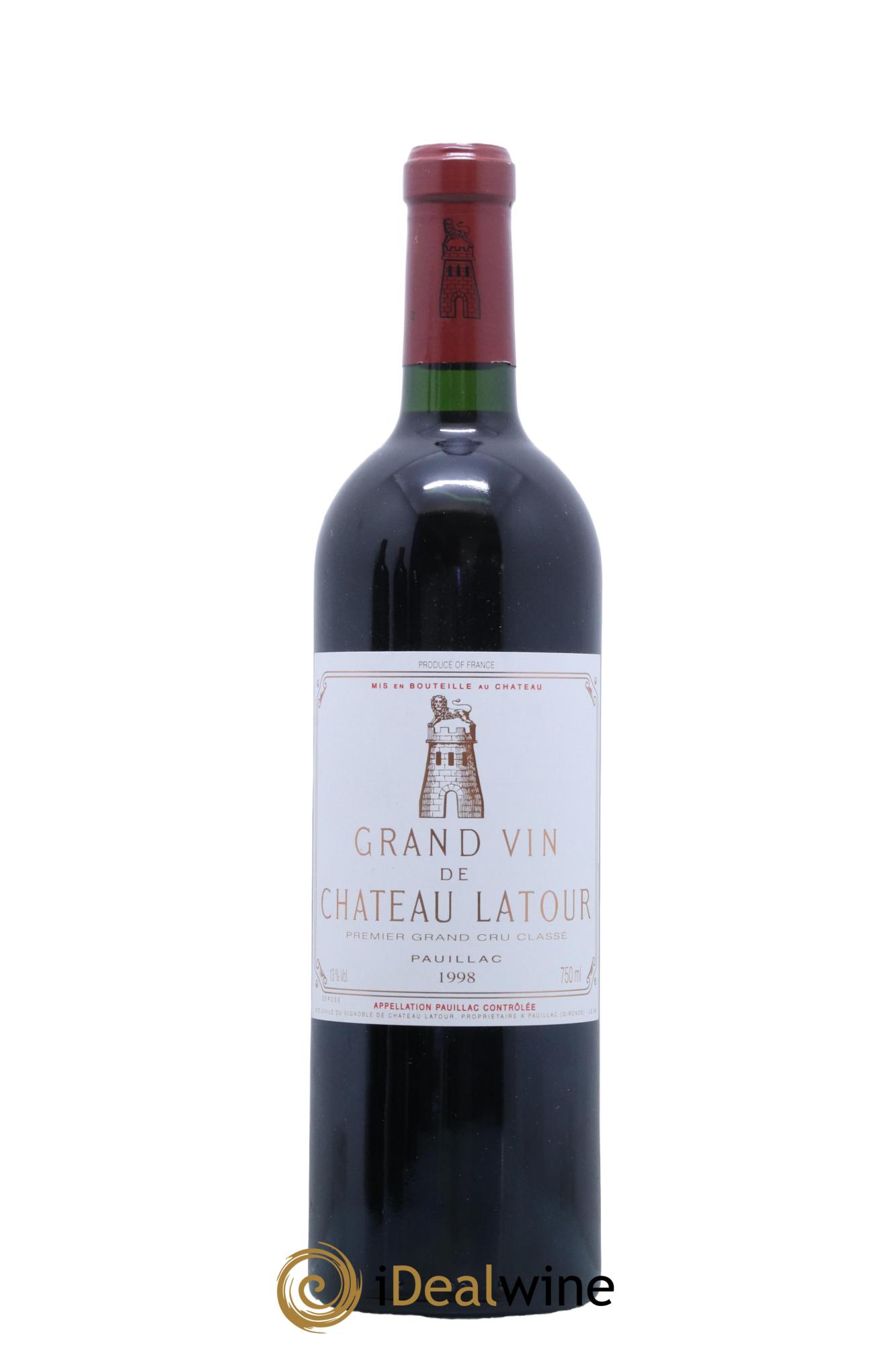Château Latour 1er Grand Cru Classé 1998 - Lot de 1 bouteille - 0