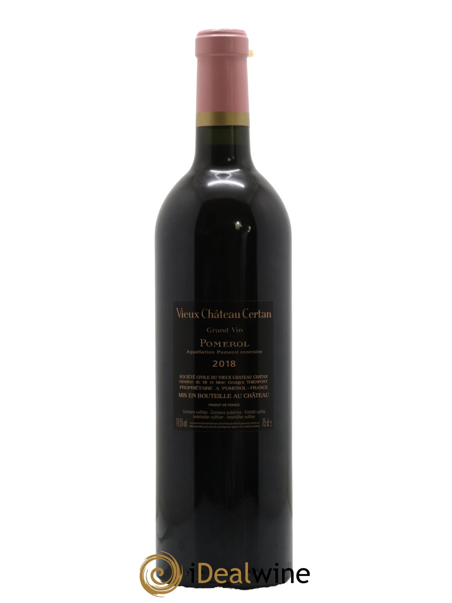 Vieux Château Certan 2018 - Lot de 1 bouteille - 1