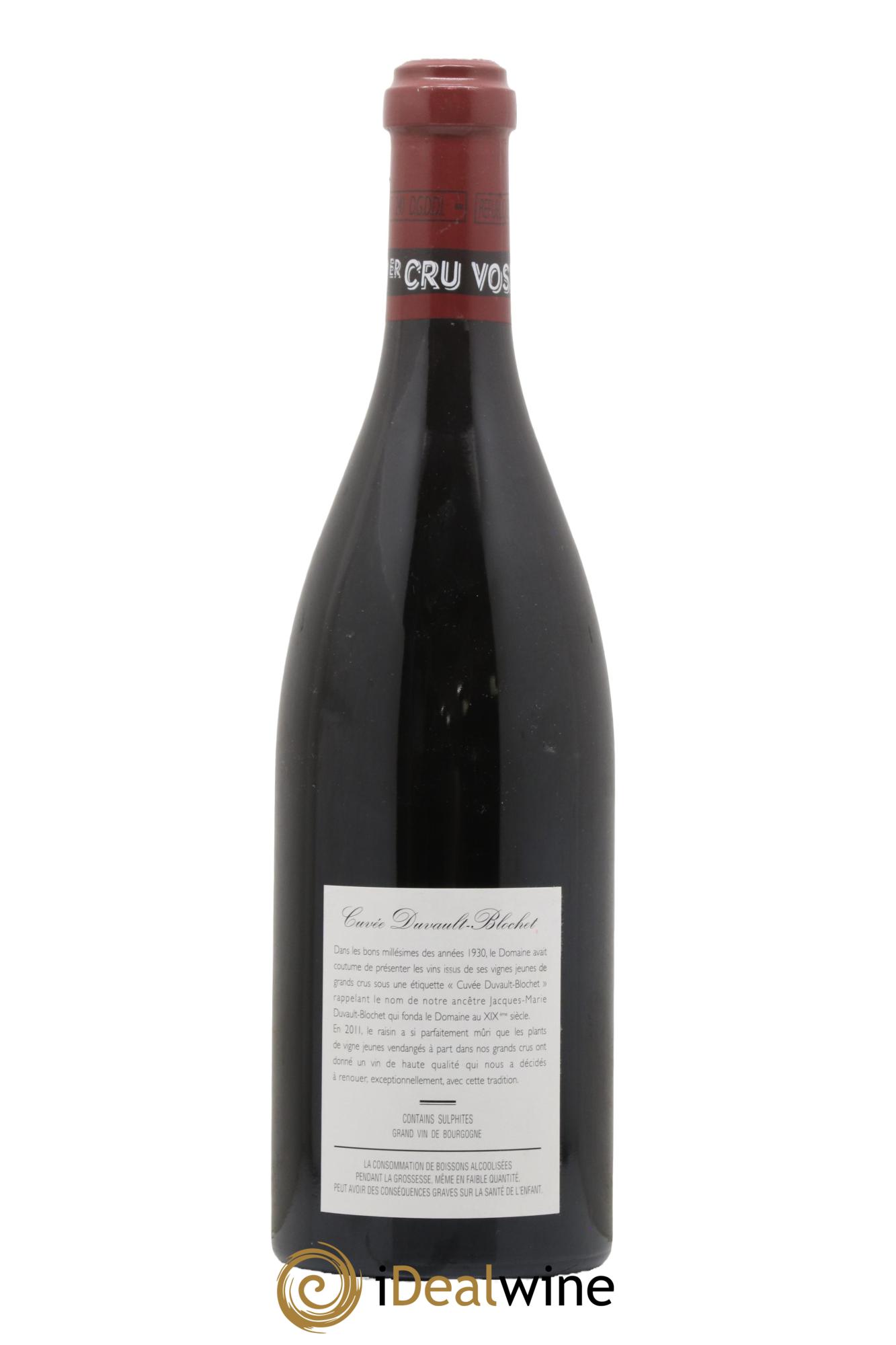 Vosne-Romanée 1er Cru Cuvée Duvault Blochet Domaine de la Romanée-Conti 2011 - Lot of 1 bottle - 1