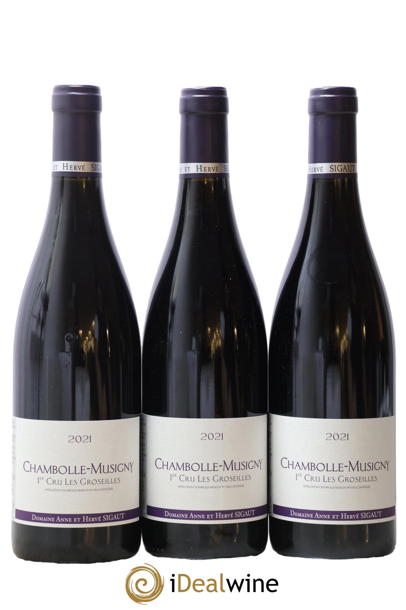 Chambolle-Musigny 1er Cru Les Groseilles Anne et Hervé Sigaut (Domaine) 2021 - Lot de 3 bouteilles - 0