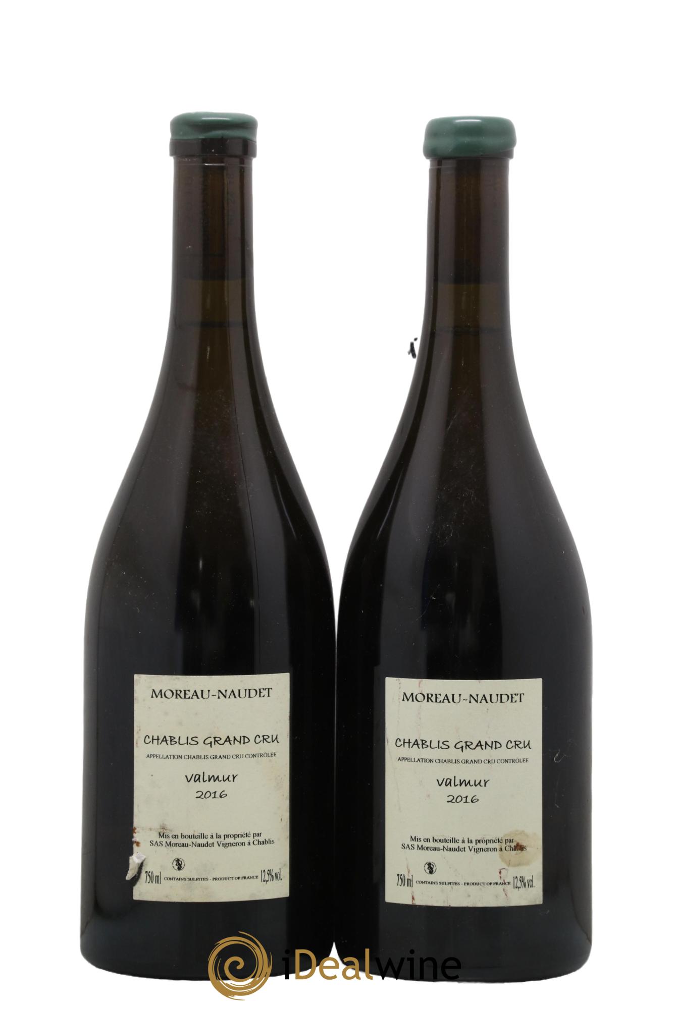 Chablis Grand Cru Valmur Moreau-Naudet 2016 - Lot de 2 bouteilles - 1
