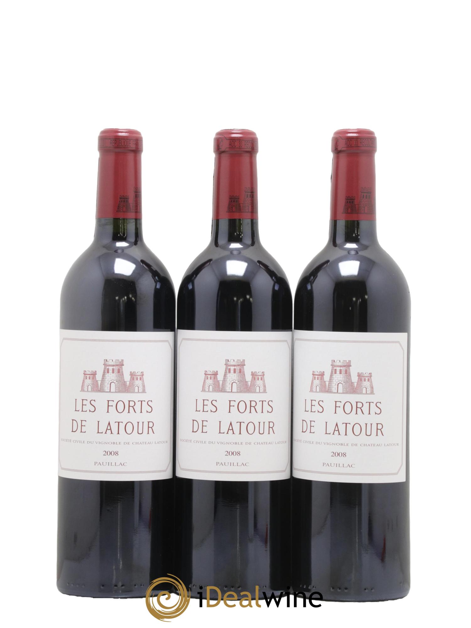 Les Forts de Latour Second Vin  2008 - Posten von 12 Flaschen - 3