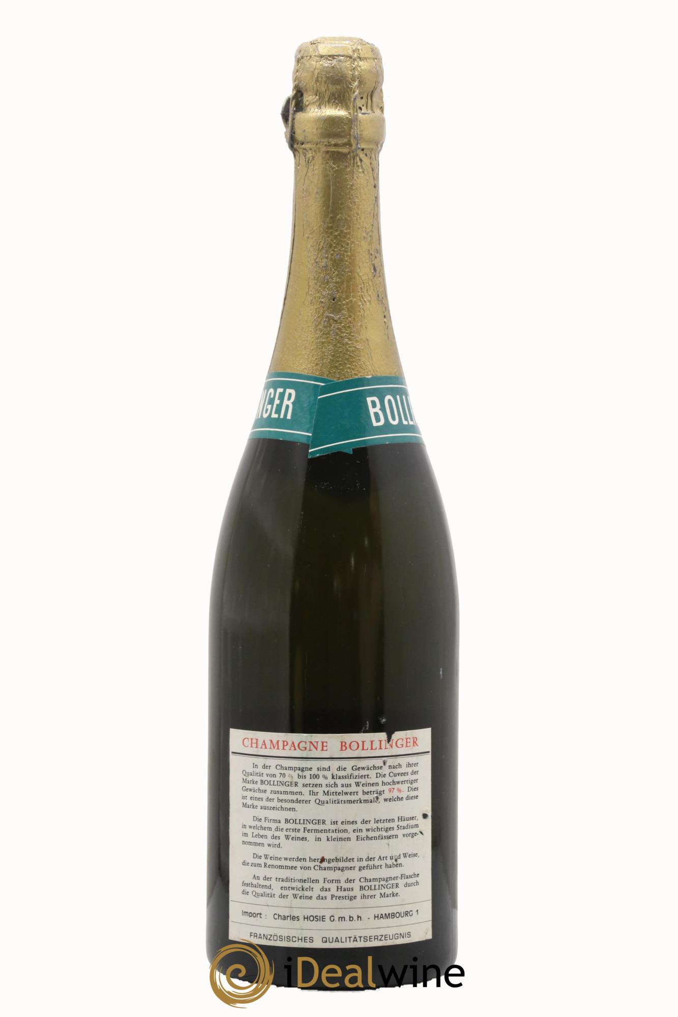 Champagne Extra Dry Bollinger - Lot de 1 bouteille - 1