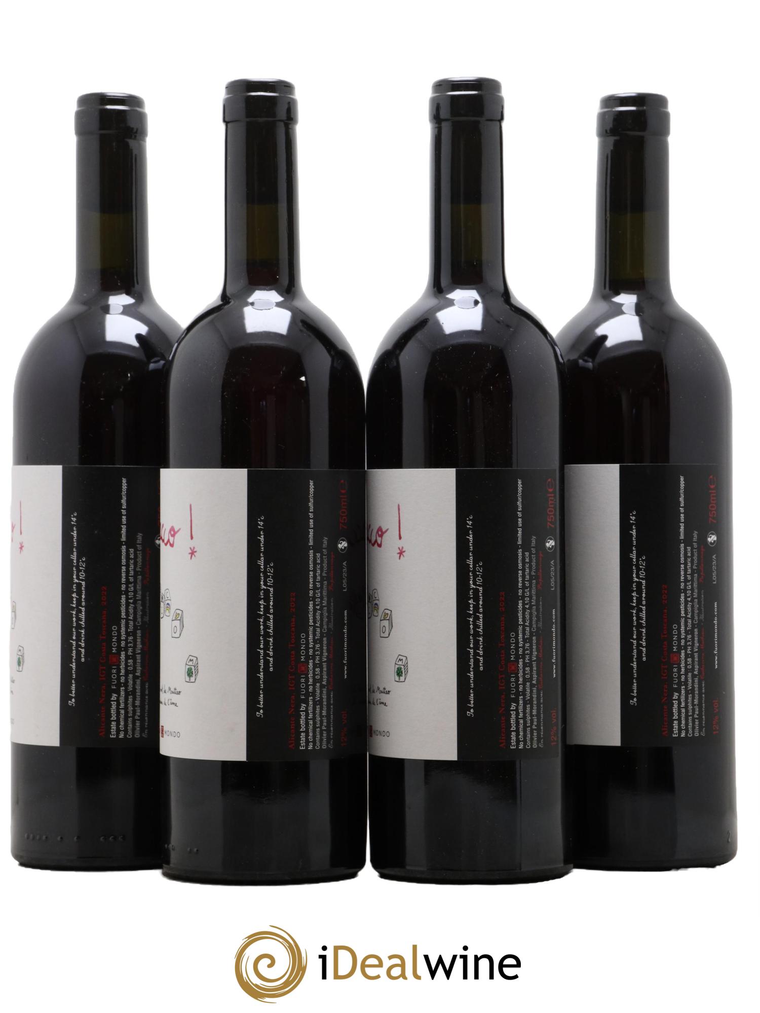 Toscana IGT D'Acco Fuori Mondo 2022 - Lotto di 4 bottiglie - 1