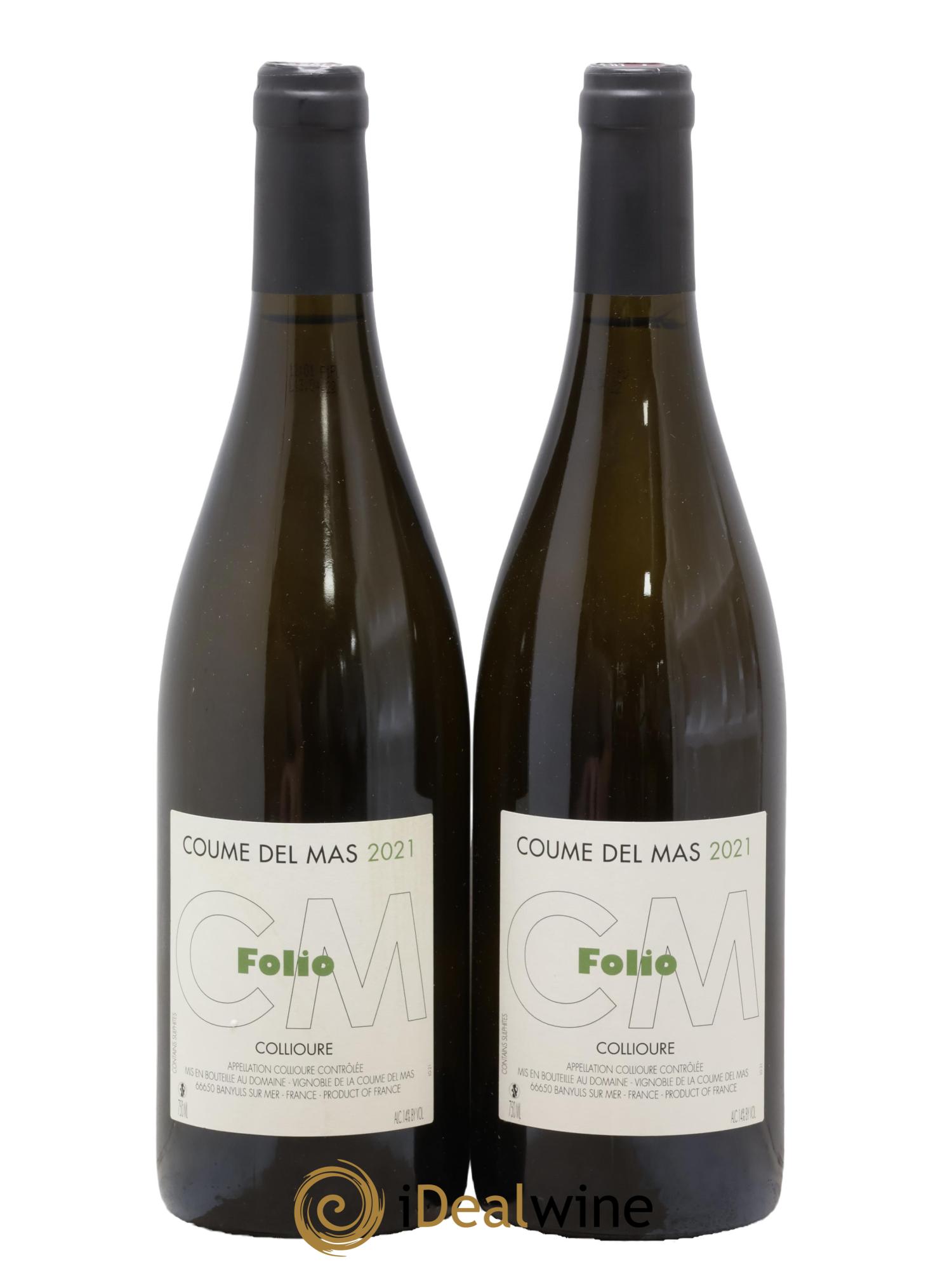 Collioure Coume del Mas Folio 2021 - Lot de 2 bouteilles - 0