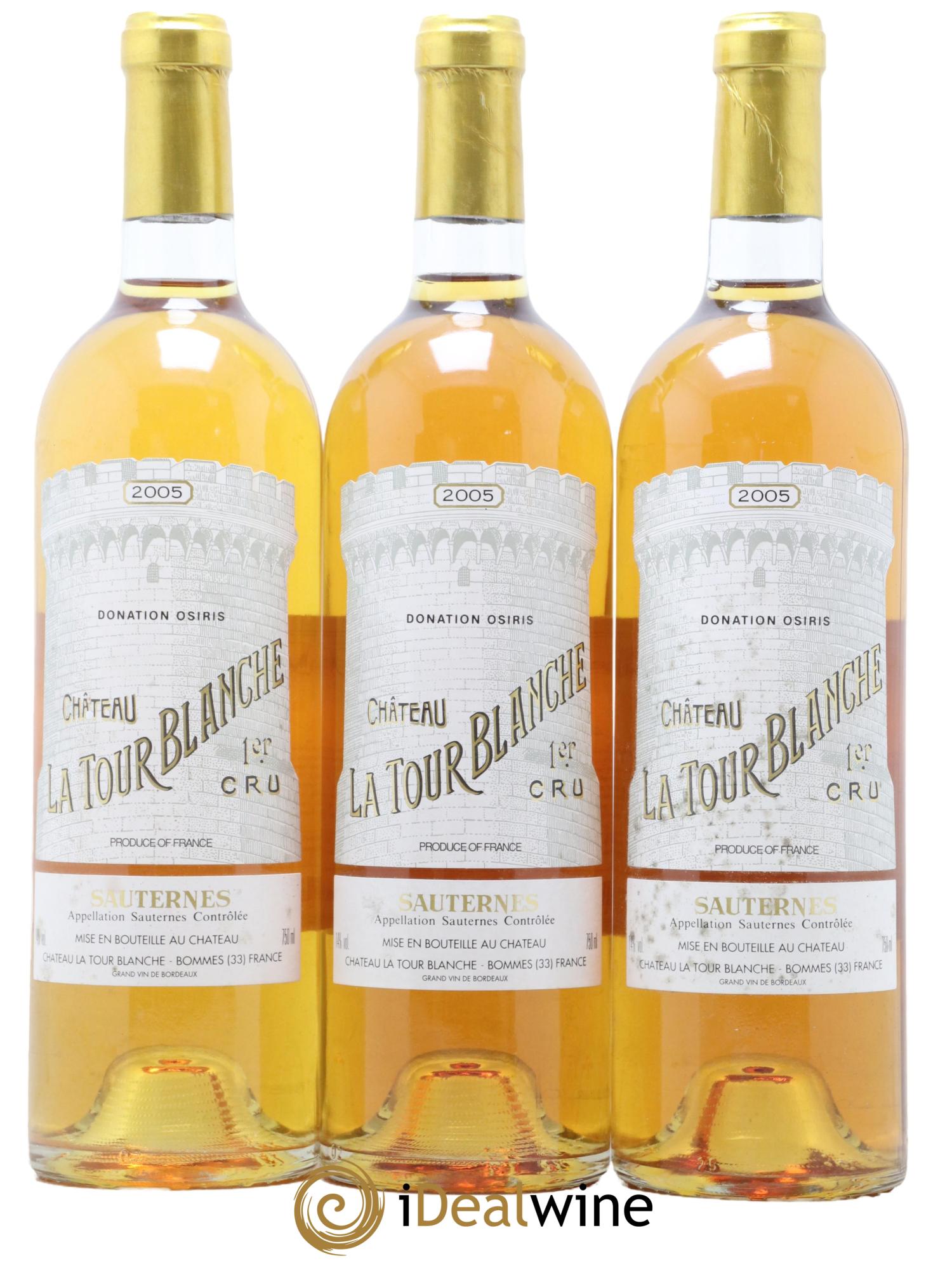 Château la Tour Blanche 1er Grand Cru Classé 2005 - Lotto di 3 bottiglie - 0
