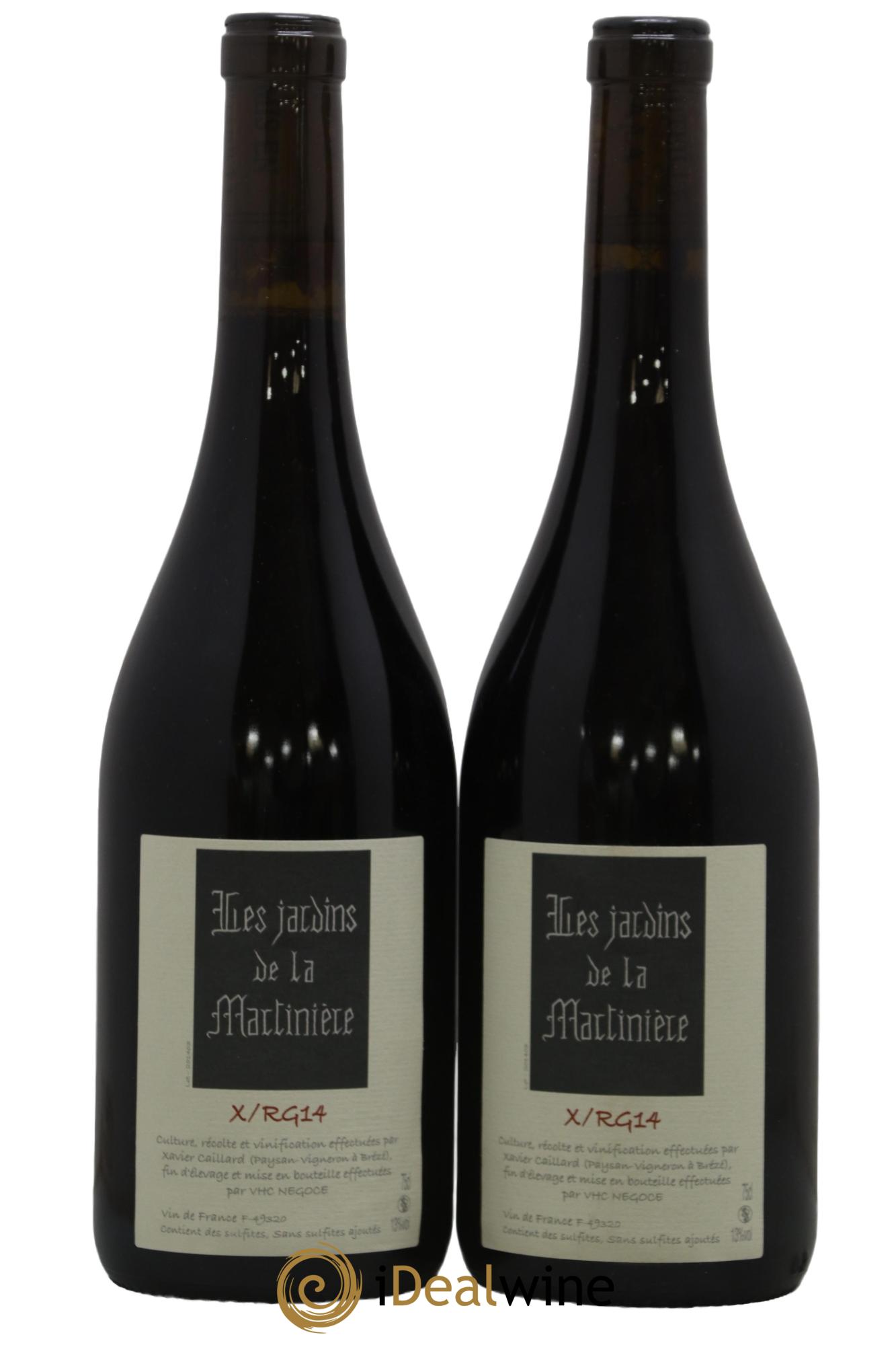 Vin de France X/RG14 Les Jardins de la Martinière 2014 - Lot de 2 bouteilles - 0