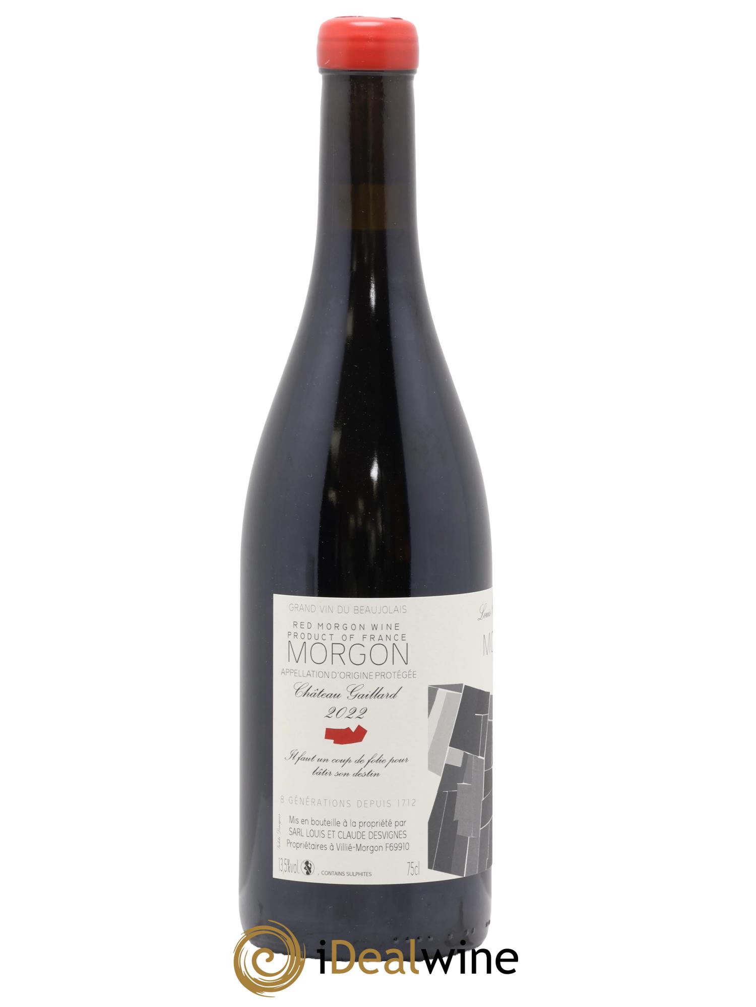 Morgon Château Gaillard Louis-Claude Desvignes 2022 - Lot de 1 bouteille - 1