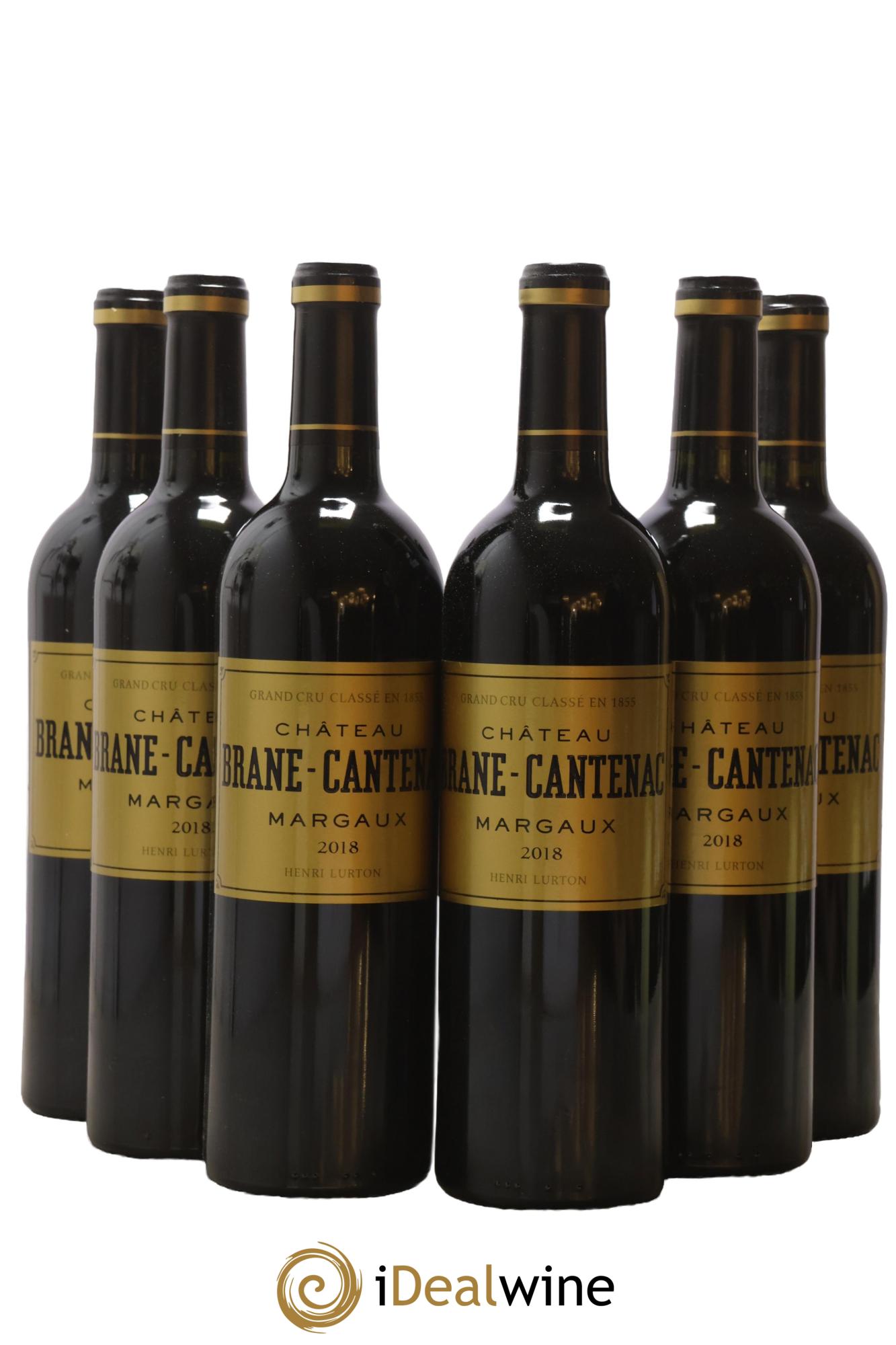 Château Brane Cantenac 2ème Grand Cru Classé 2018 - Lot de 6 bouteilles - 0