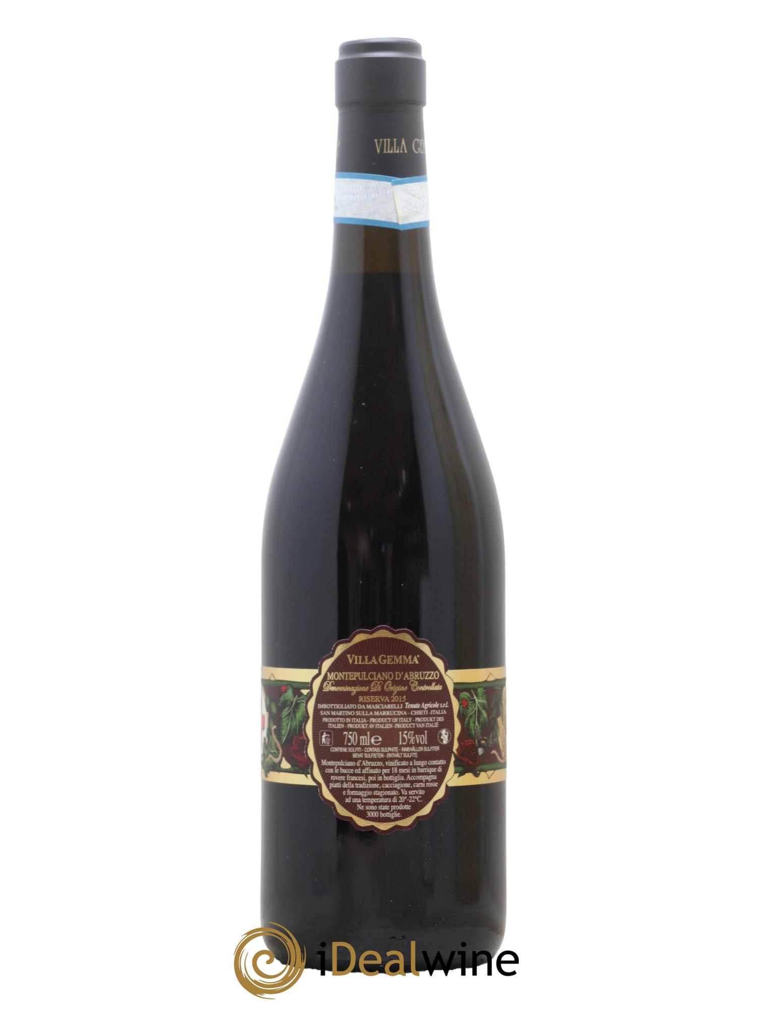 Montepulciano d'Abruzzo Riserva Villa Gemma Masciarelli 2015 - Lot of 1 bottle - 2