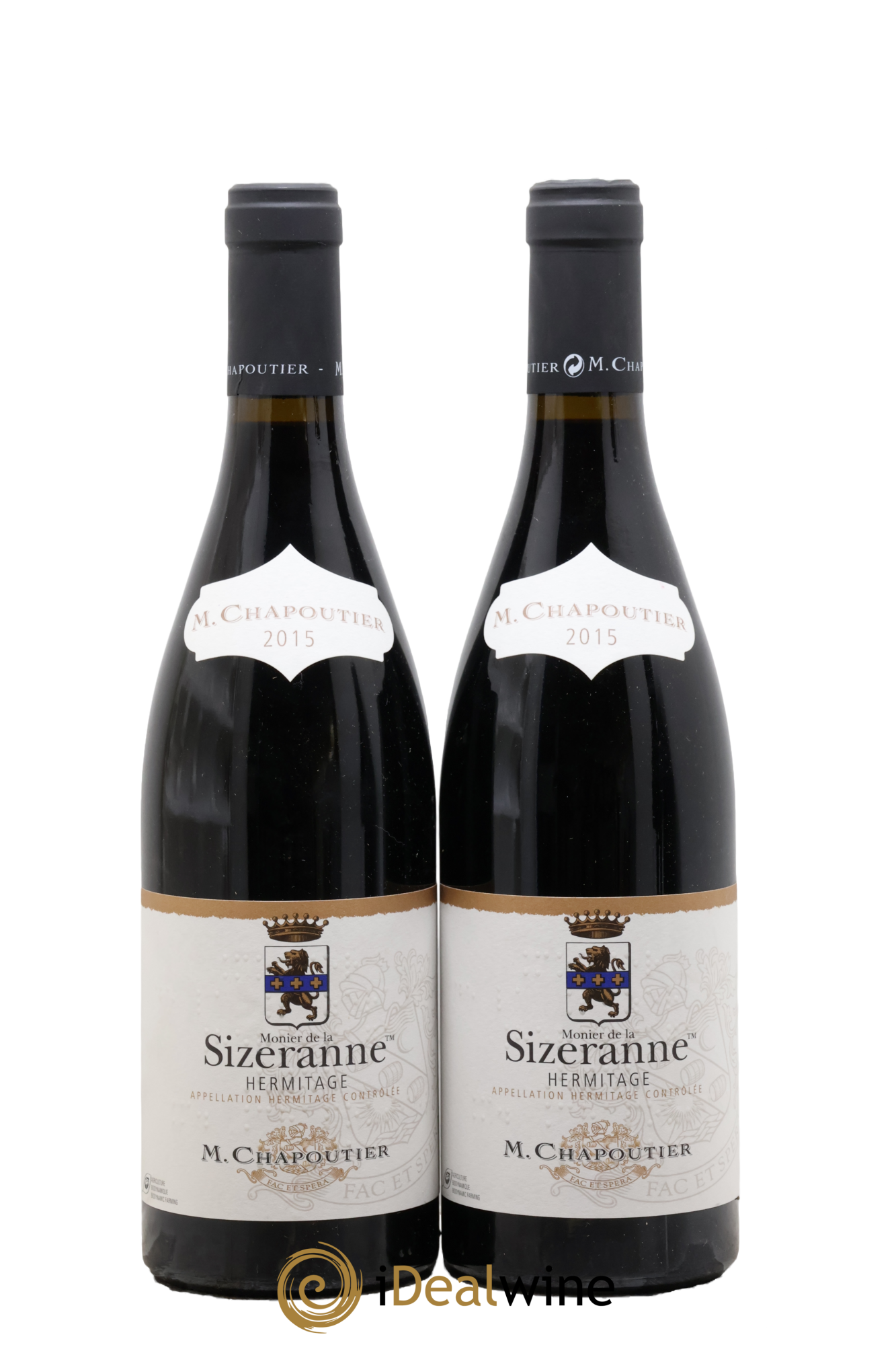 Hermitage Monier de La Sizeranne Chapoutier 2015 - Lot de 2 bouteilles - 0