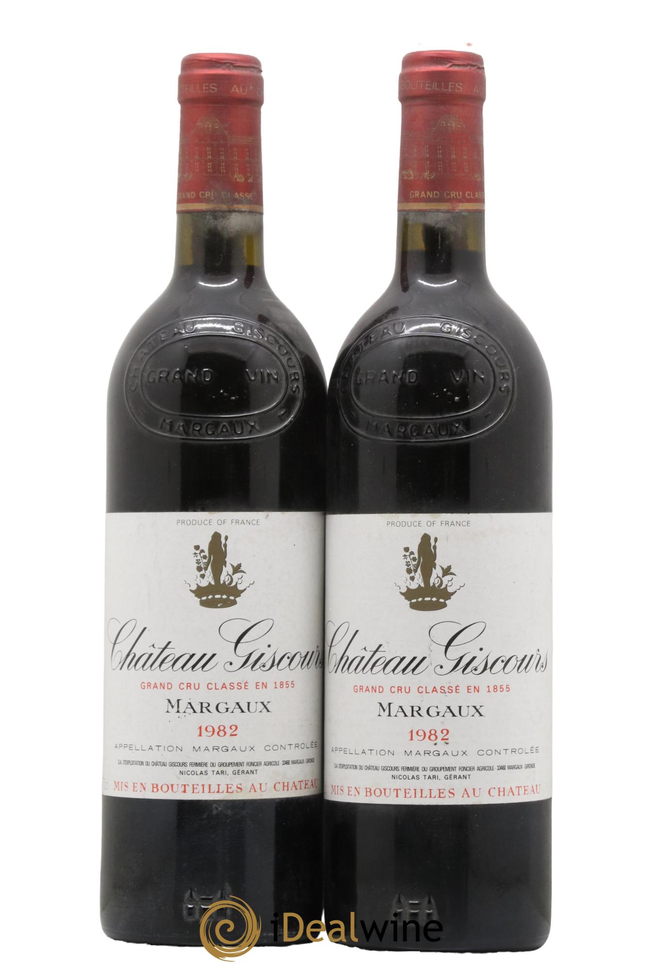 Château Giscours 3ème Grand Cru Classé 1982 - Lot de 2 bouteilles - 0
