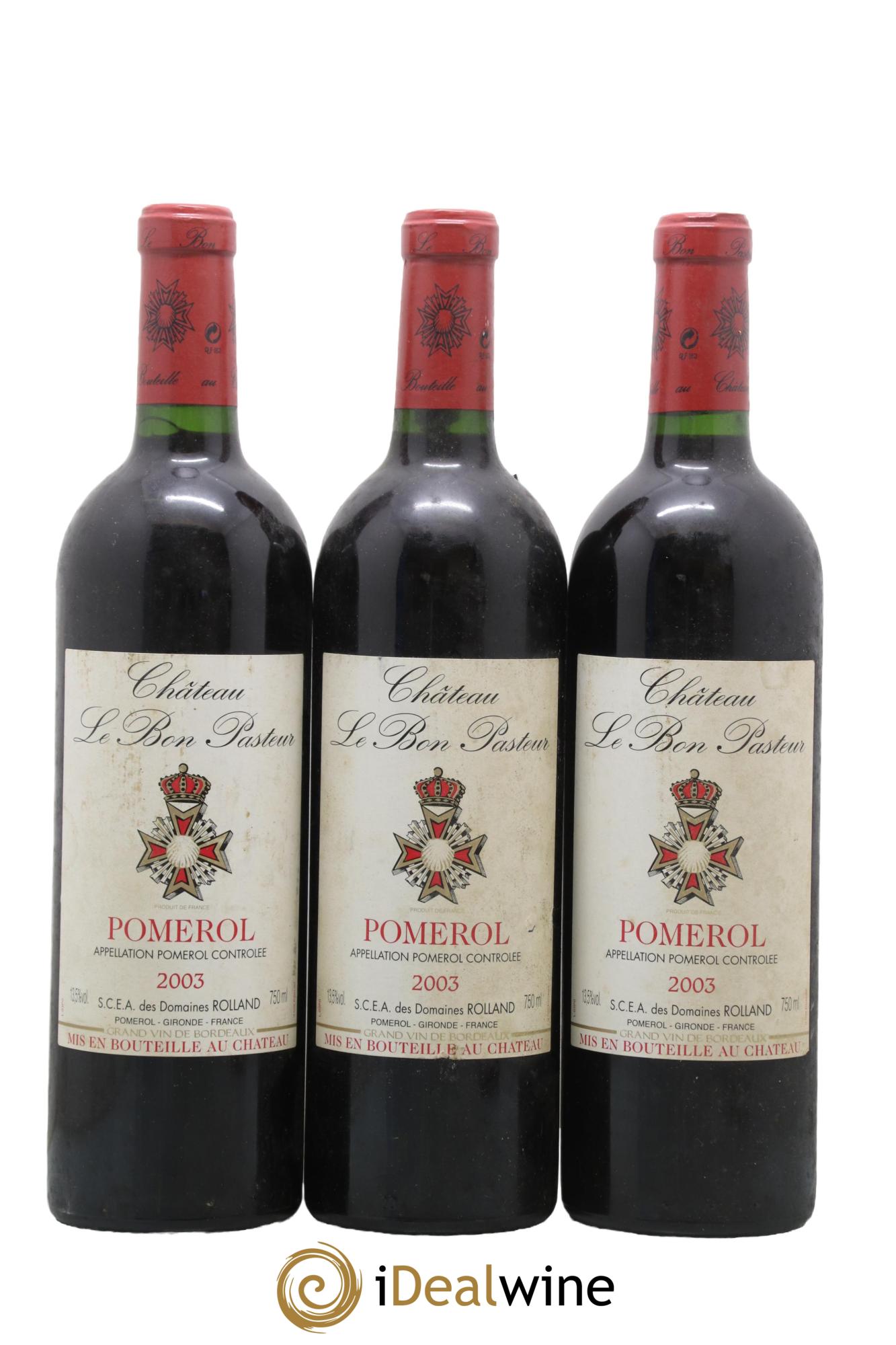 Château le Bon Pasteur 2003 - Lotto di 3 bottiglie - 0