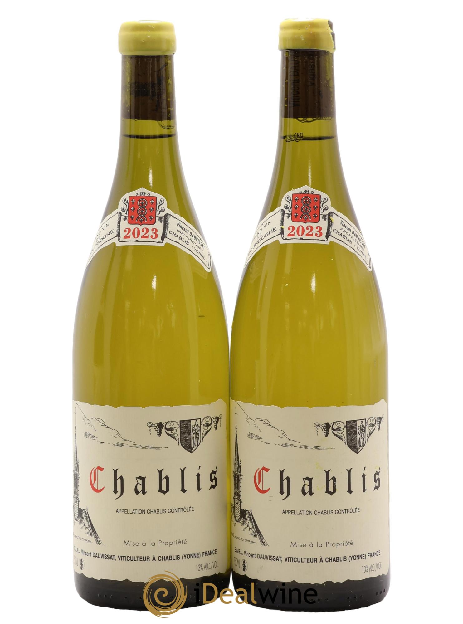 Chablis Vincent Dauvissat (Domaine) 2023 - Lot de 2 bouteilles - 0