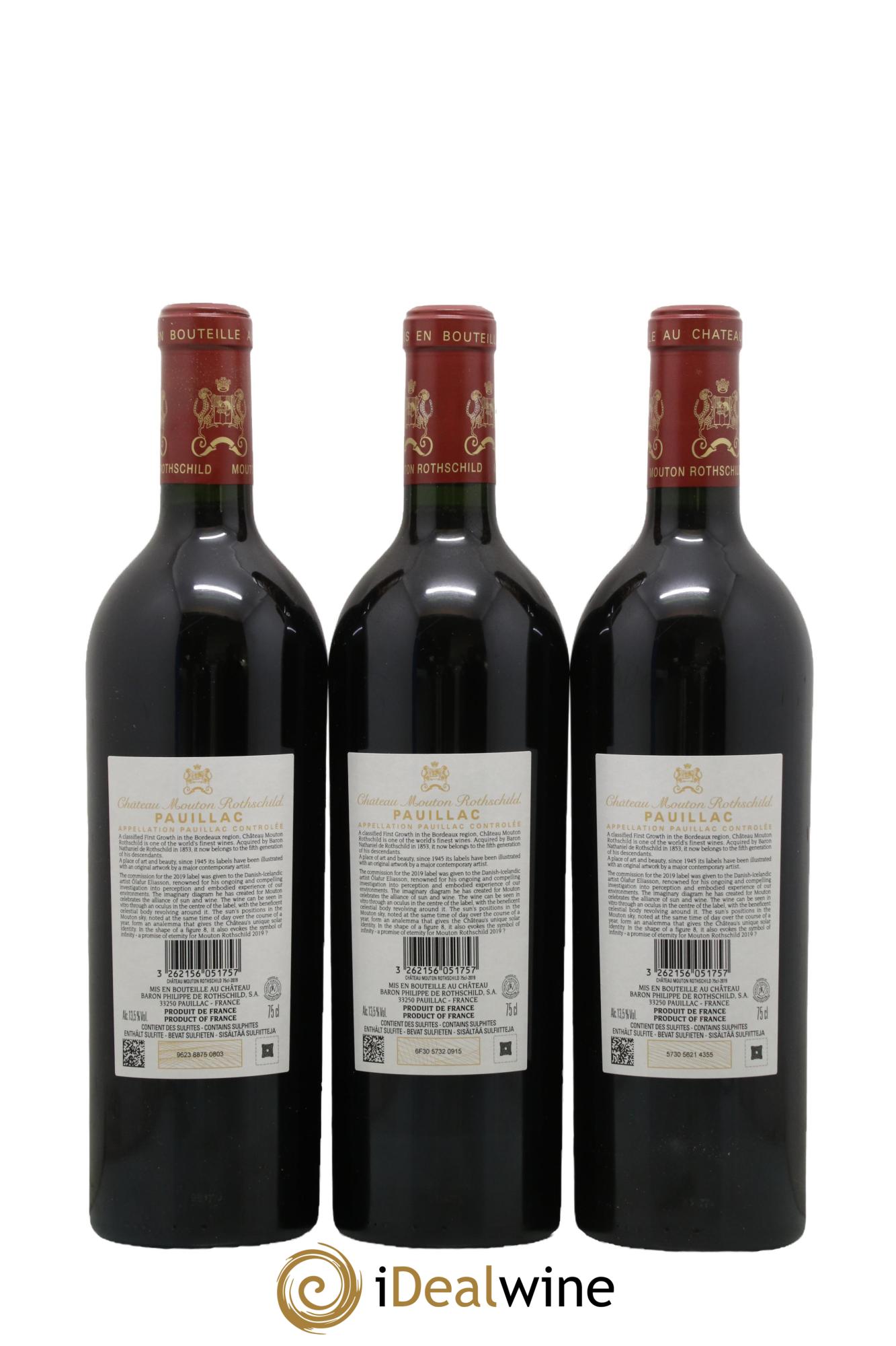 Château Mouton Rothschild 1er Grand Cru Classé 2019 - Lot de 6 bouteilles - 4