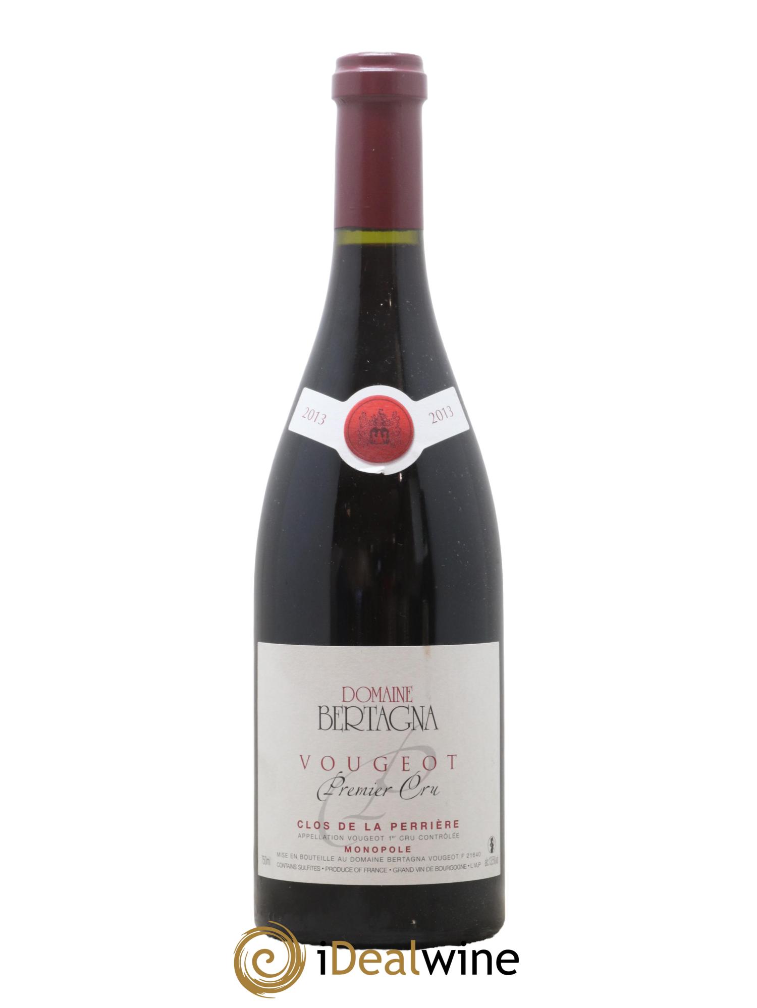 Vougeot 1er Cru Clos de La Perrière Monopole Bertagna 2013 - Lot de 1 bouteille - 0