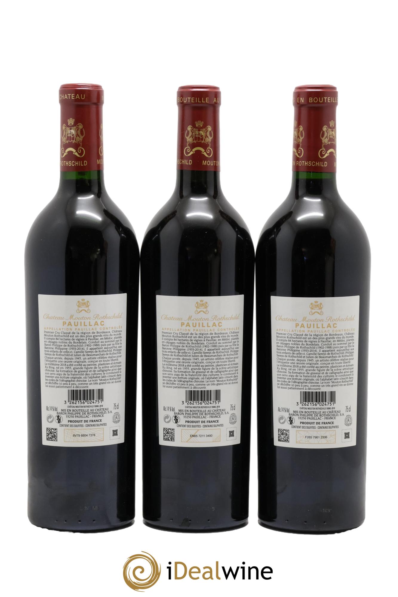 Château Mouton Rothschild 1er Grand Cru Classé 2018 - Lot de 6 bouteilles - 4
