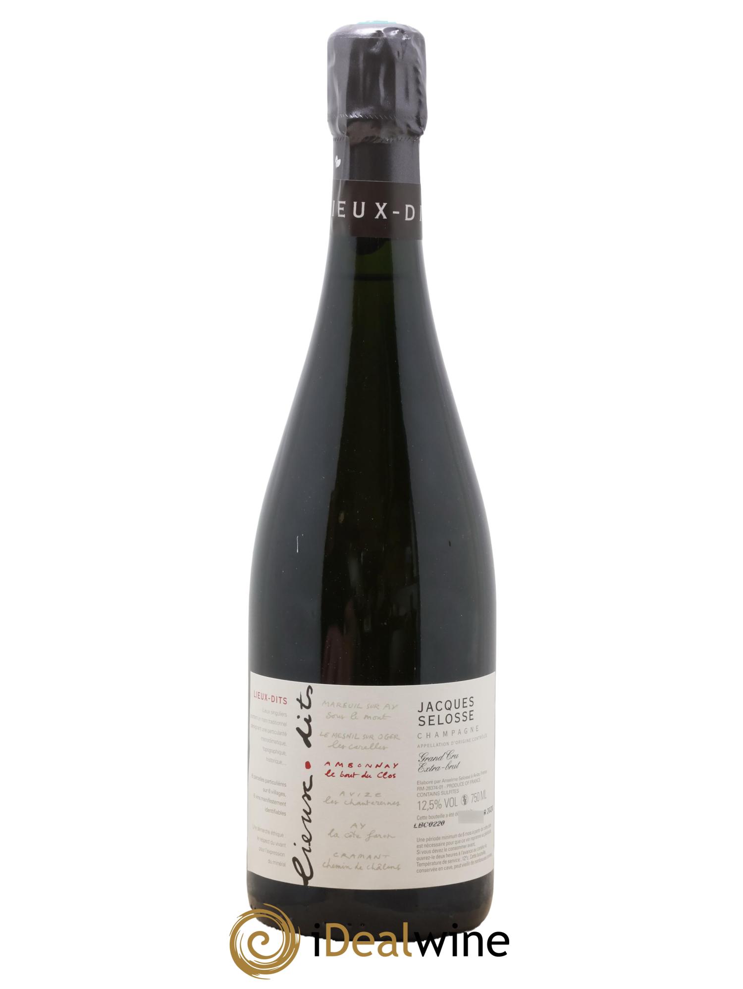 Ambonnay Le Bout du Clos Grand Cru Extra-Brut Jacques Selosse - Lot of 1 bottle - 0