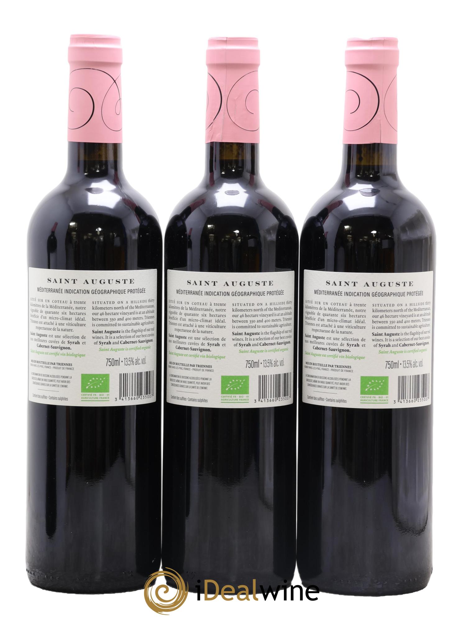 Var St Auguste Triennes (Domaine) 2018 - Lot de 3 bouteilles - 1
