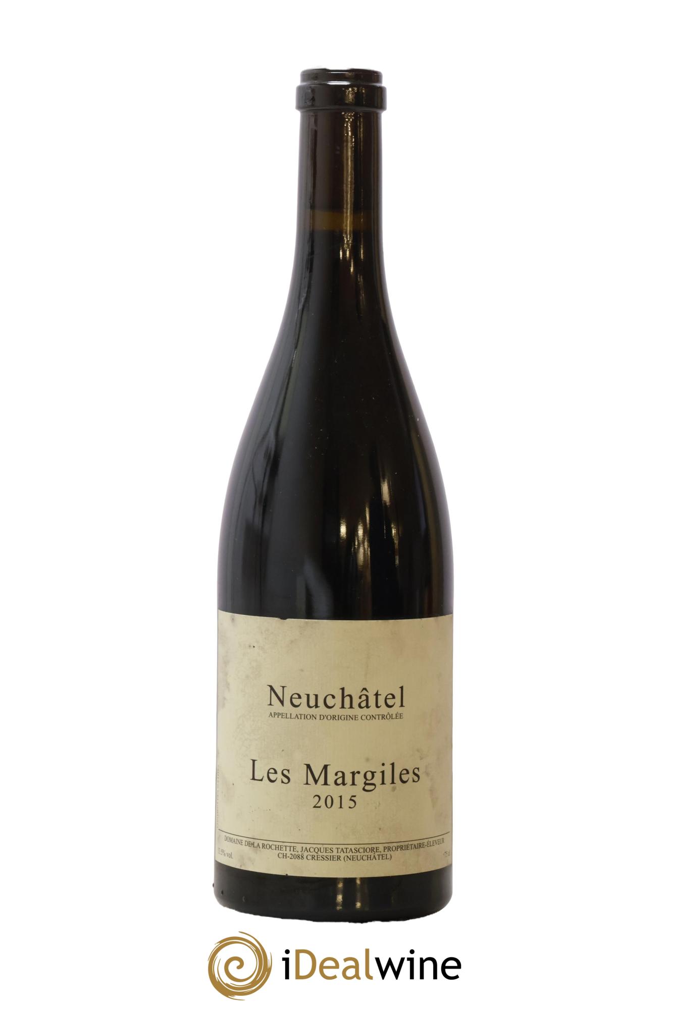Suisse Les Margiles De La Rochette Suisse Neuchatel Les Margiles Domaine De La Rochette 2015 - Lot de 1 bouteille - 0
