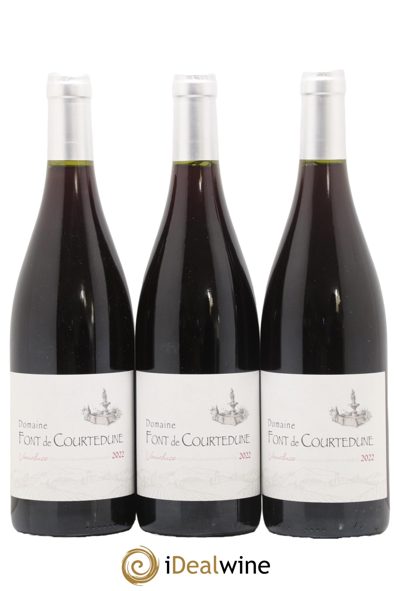 IGP Vaucluse Domaine Font de Courtedune 2022 - Lotto di 3 bottiglie - 0