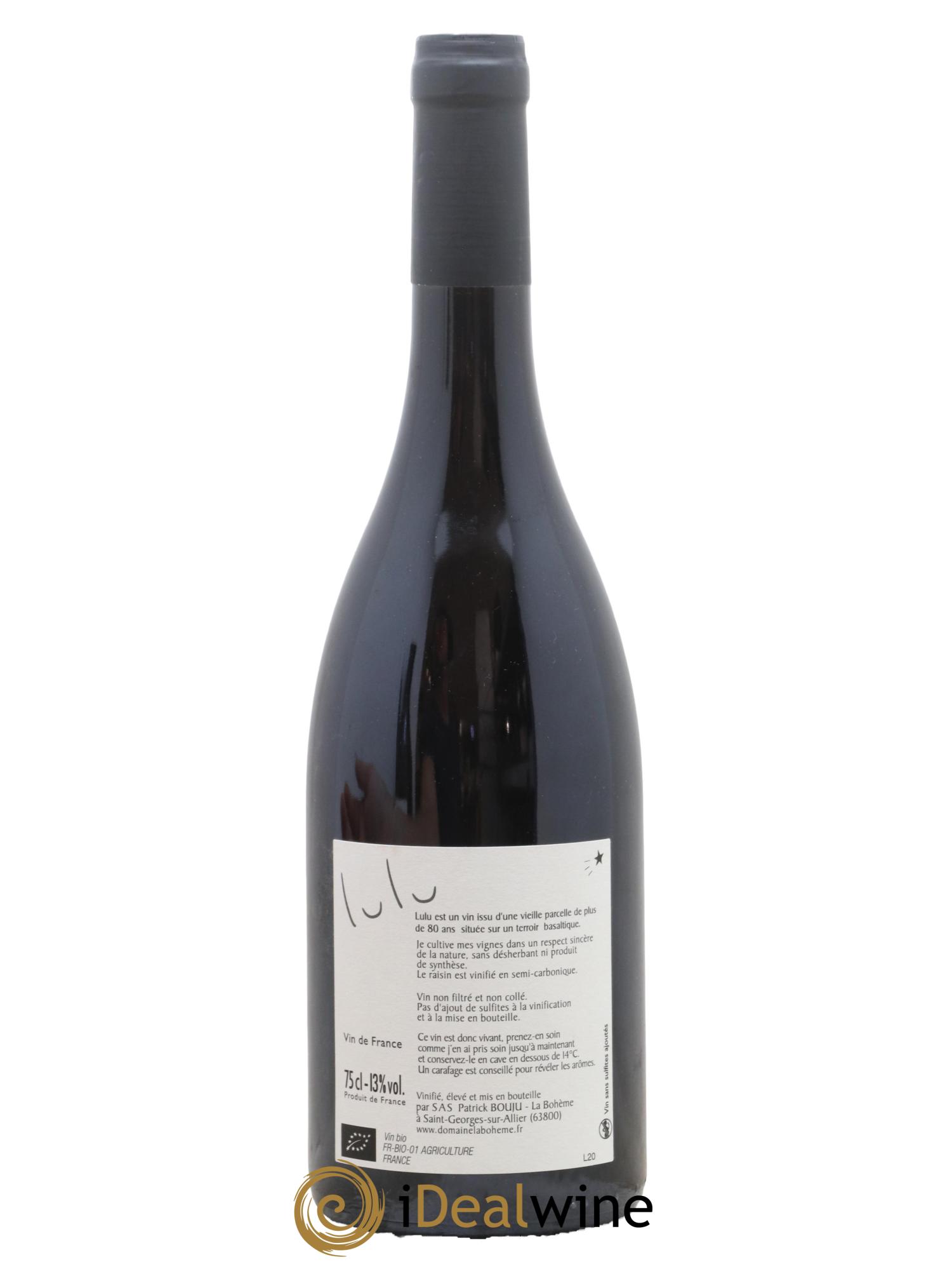 Vin de France Lulu Patrick Bouju - La Bohème 2020 - Posten von 1 Flasche - 1