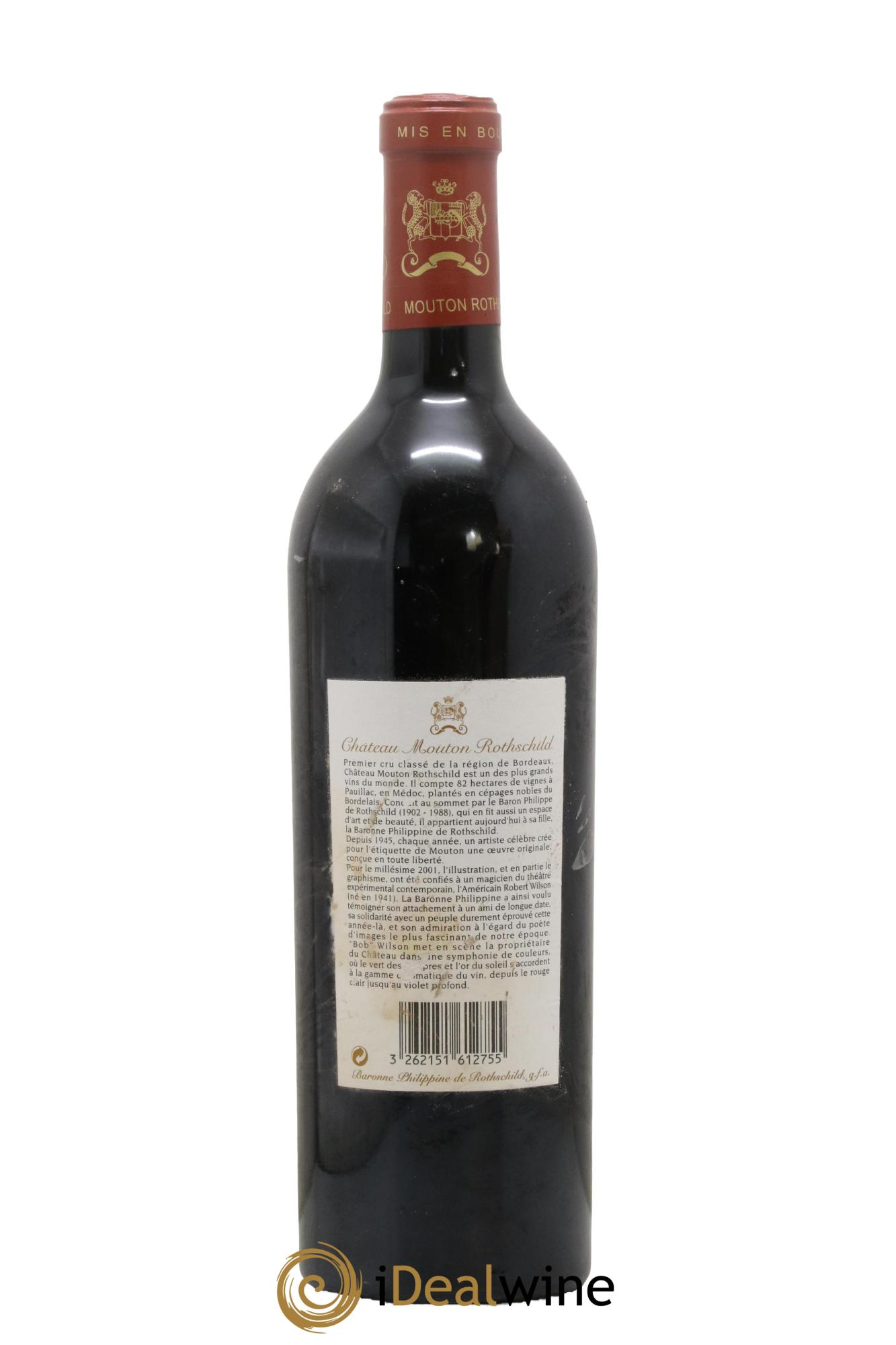 Château Mouton Rothschild 1er Grand Cru Classé 2001 - Lot of 1 bottle - 1