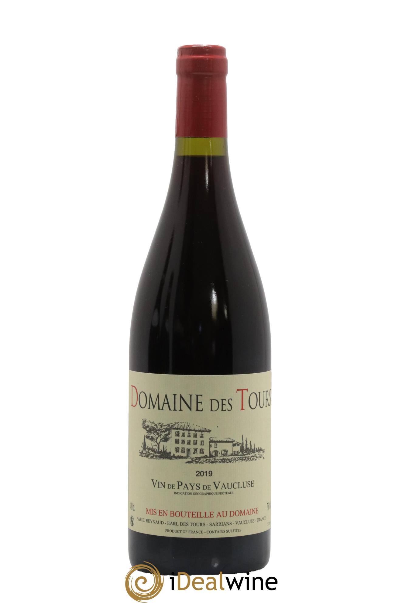 Vaucluse (Vin de Pays de Vaucluse) Domaine des Tours Emmanuel Reynaud 2019 - Lot de 1 bouteille - 0