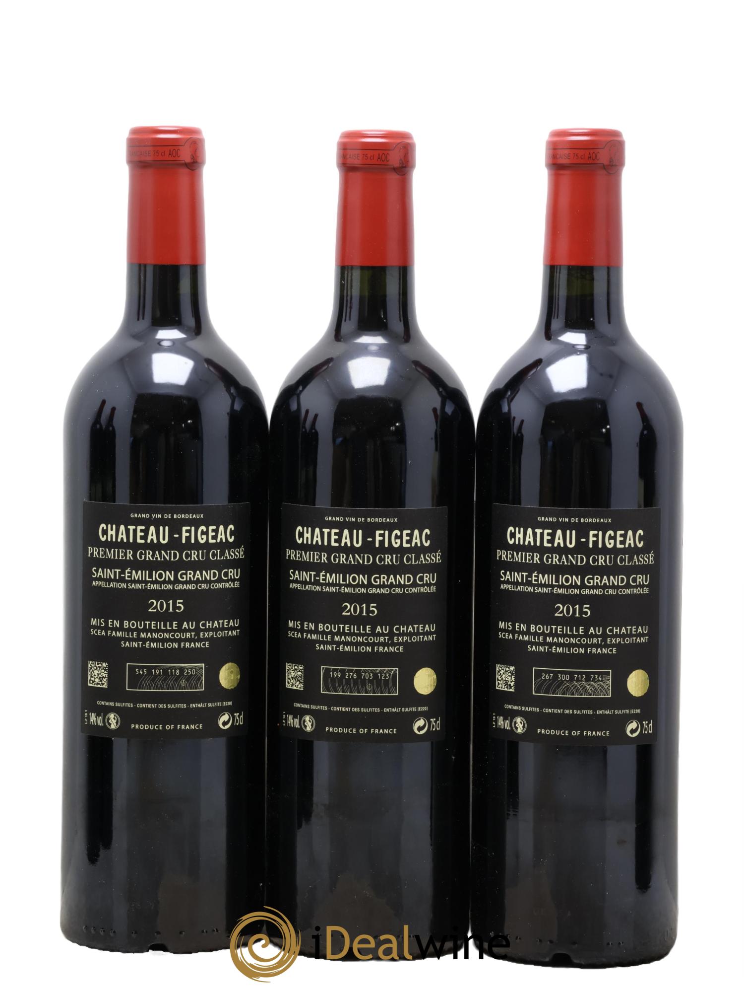 Château Figeac 1er Grand Cru Classé A  2015 - Lotto di 12 bottiglie - 6
