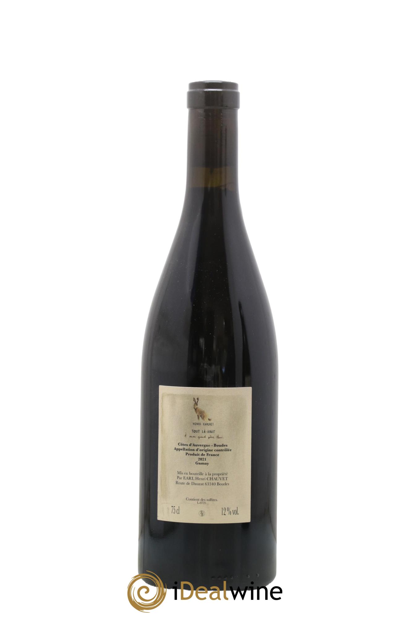 Côtes d'Auvergne Tout Là Haut Henri Chauvet 2021 - Lotto di 1 bottiglia - 1