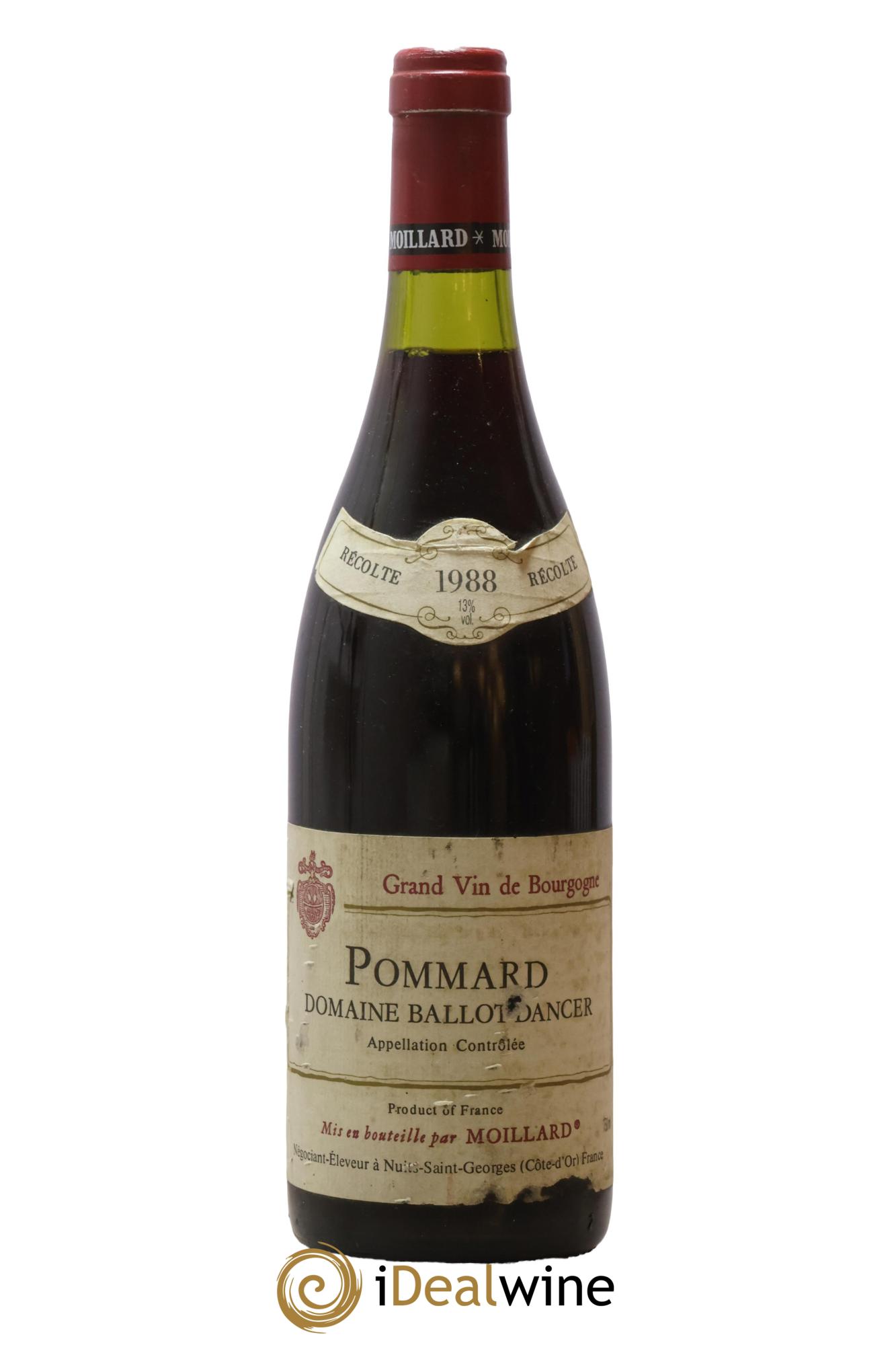 Pommard Ballot Dancer Moillard 1988 - Lot of 1 bottle - 0