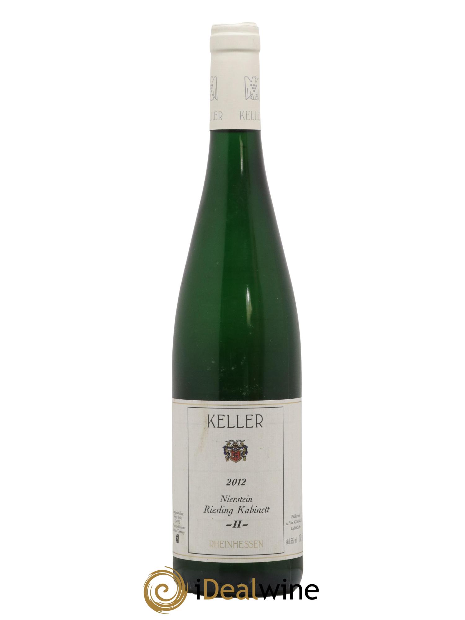 Allemagne Rheinhessen Nierstein Riesling Kabinett "H" Keller 2012 - Posten von 1 Flasche - 0
