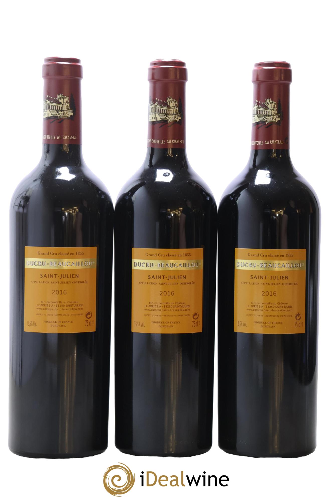 Château Ducru Beaucaillou 2ème Grand Cru Classé 2016 - Lotto di 3 bottiglie - 1