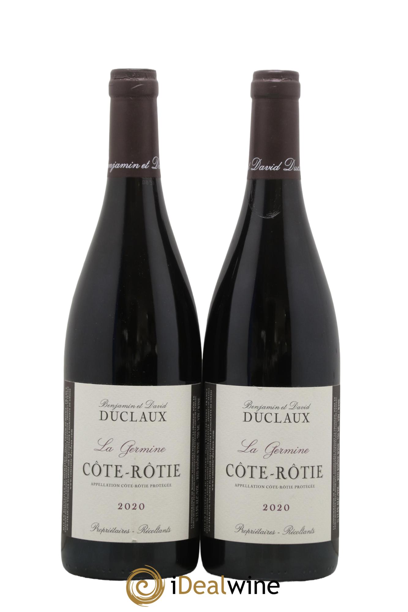 Côte-Rôtie La Germine Domaine Duclaux 2020 - Lot de 2 bouteilles - 0