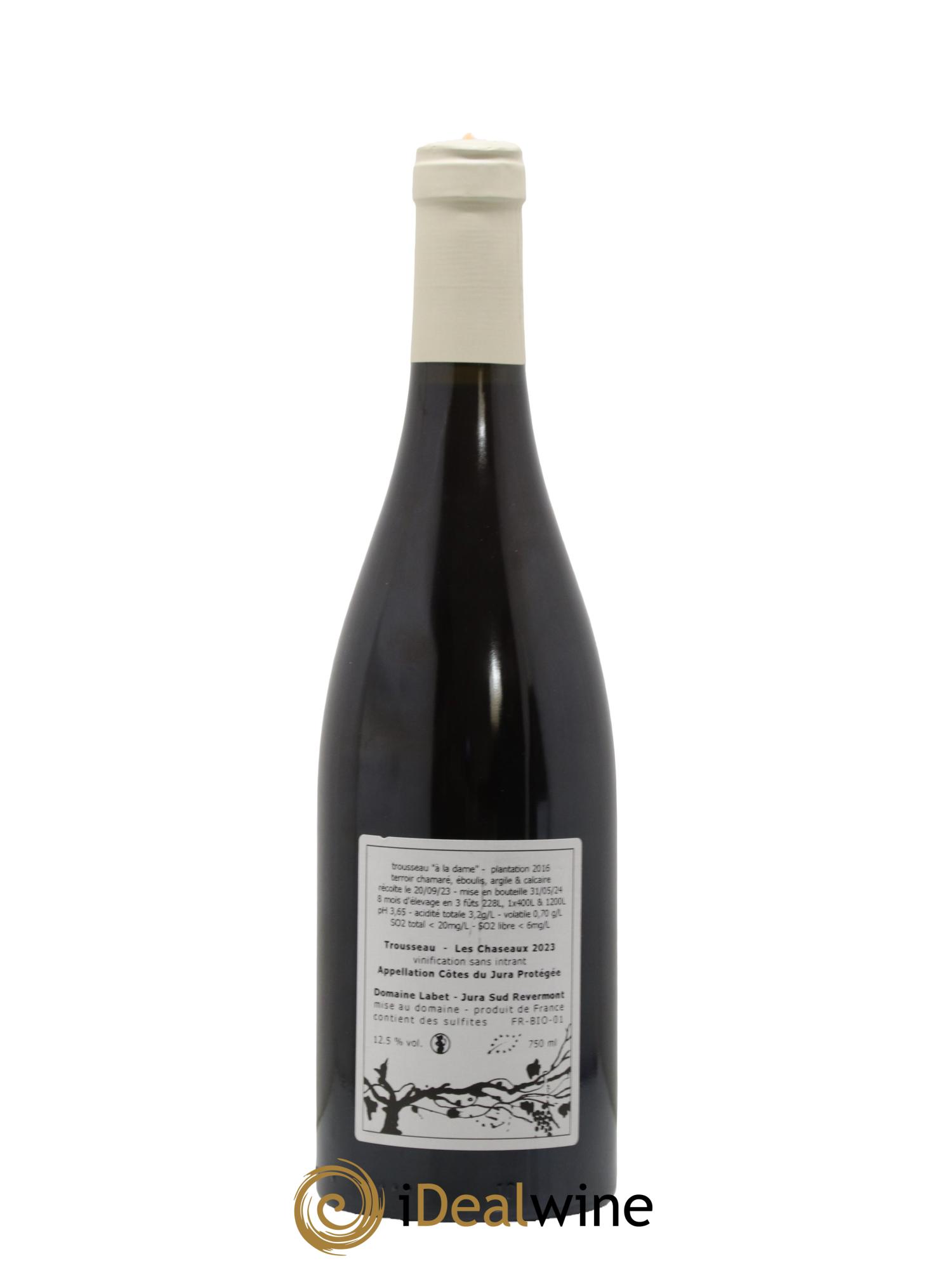 Côtes du Jura Trousseau Les Chaseaux Romain - Julien  - Charline Labet 2023 - Lot de 1 bouteille - 1