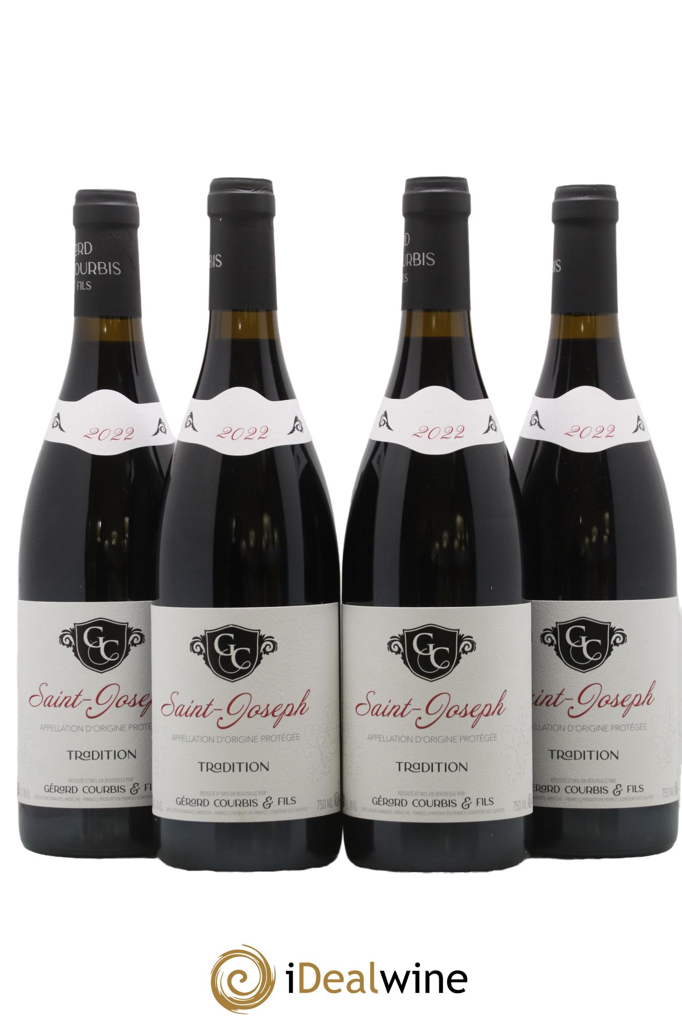 Saint-Joseph Cuvée Tradition Courbis Gérard Et Fils 2022 - Lot de 4 bouteilles - 0
