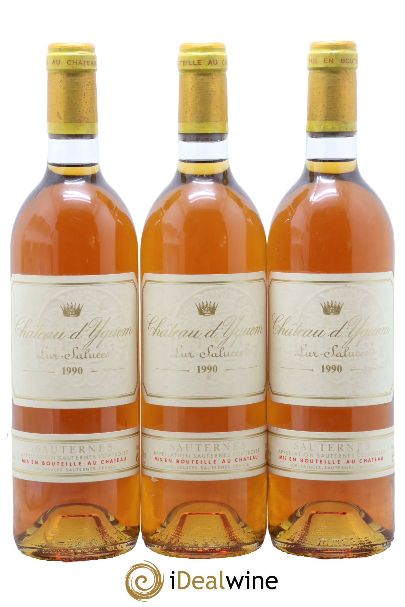 Château d' Yquem 1er Cru Classé Supérieur 1990 - Lot de 3 bouteilles - 0