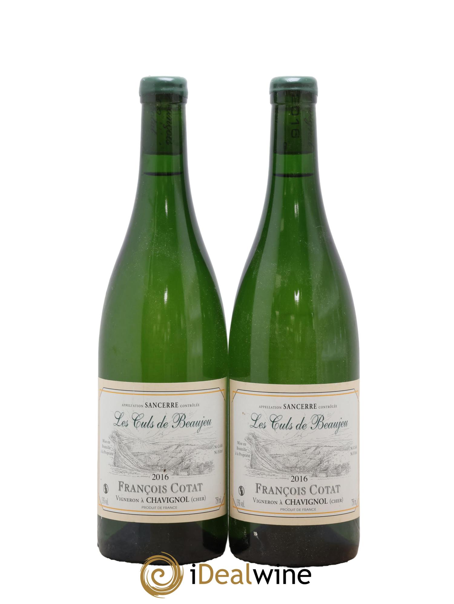 Sancerre Les Culs de Beaujeu François Cotat 2016 - Lot de 2 bouteilles - 0