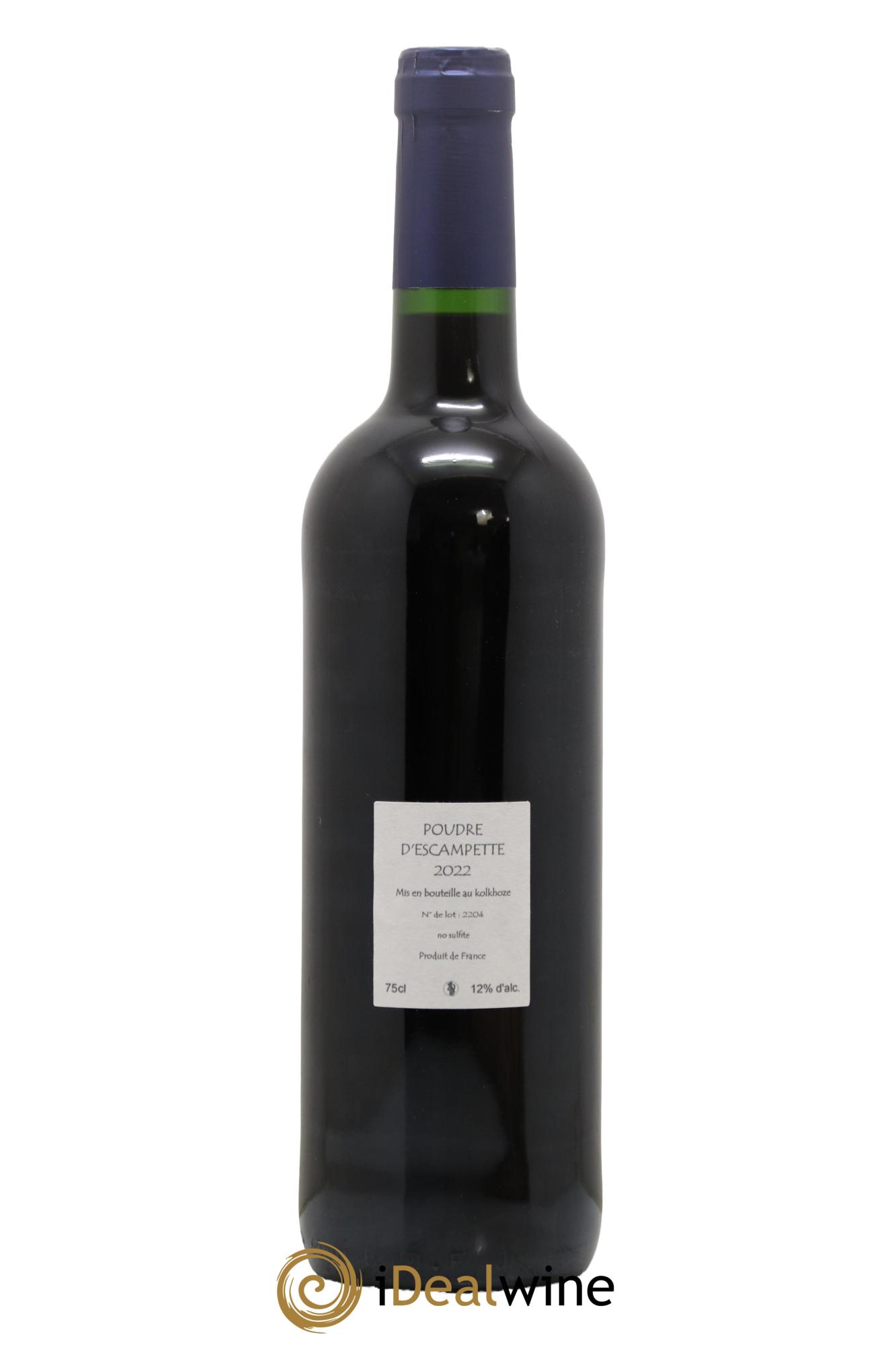 Vin de France Poudre d'Escampette Les Vins du Cabanon - Alain Castex 2022 - Lotto di 1 bottiglia - 1