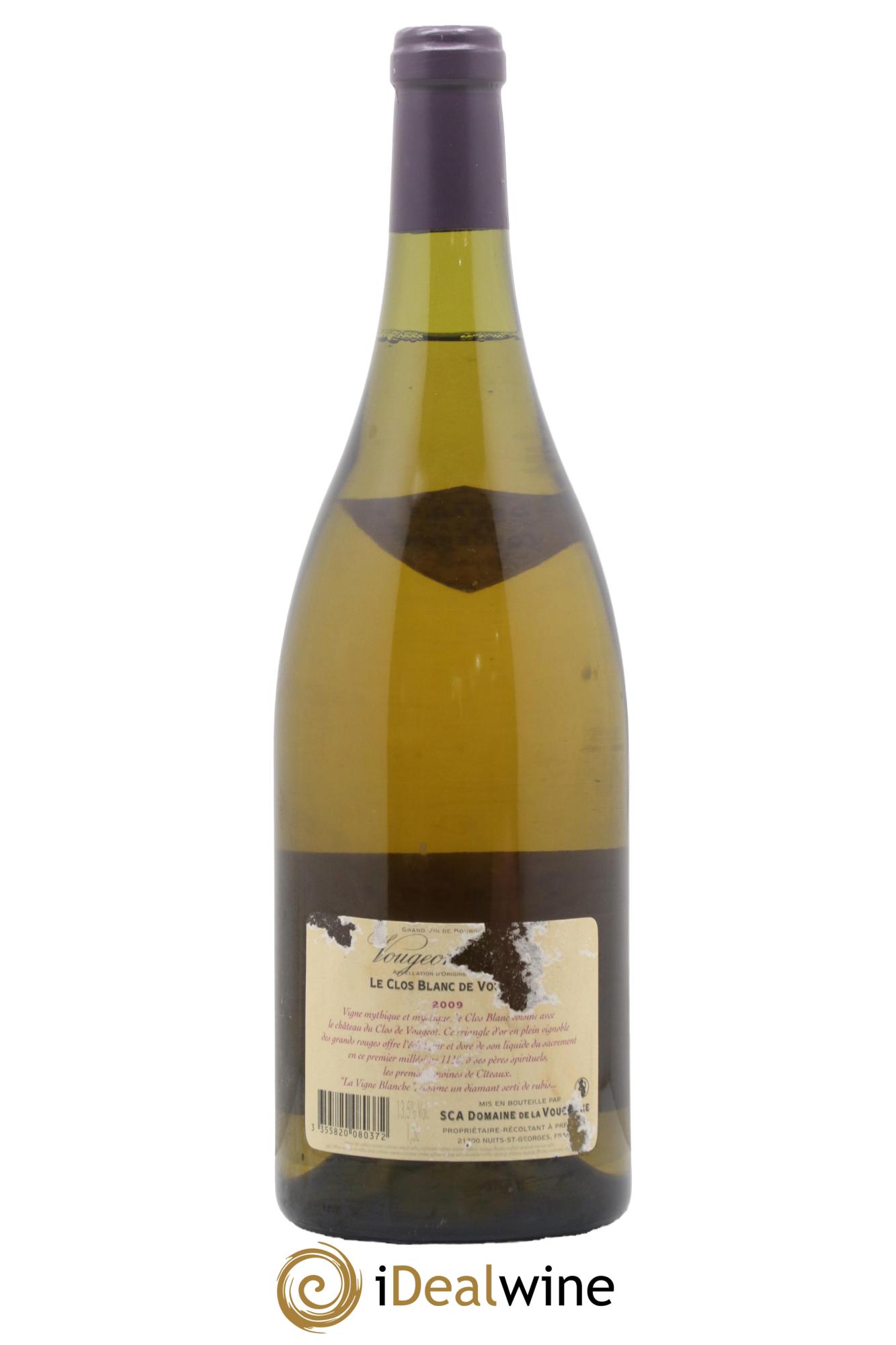 Vougeot 1er Cru Le Clos Blanc de Vougeot La Vougeraie 2009 - Lot of 1 magnum - 1