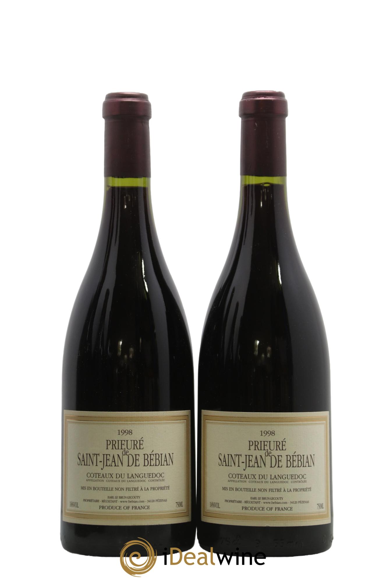 Languedoc Prieuré St-Jean de Bébian 1998 - Lotto di 2 bottiglie - 0