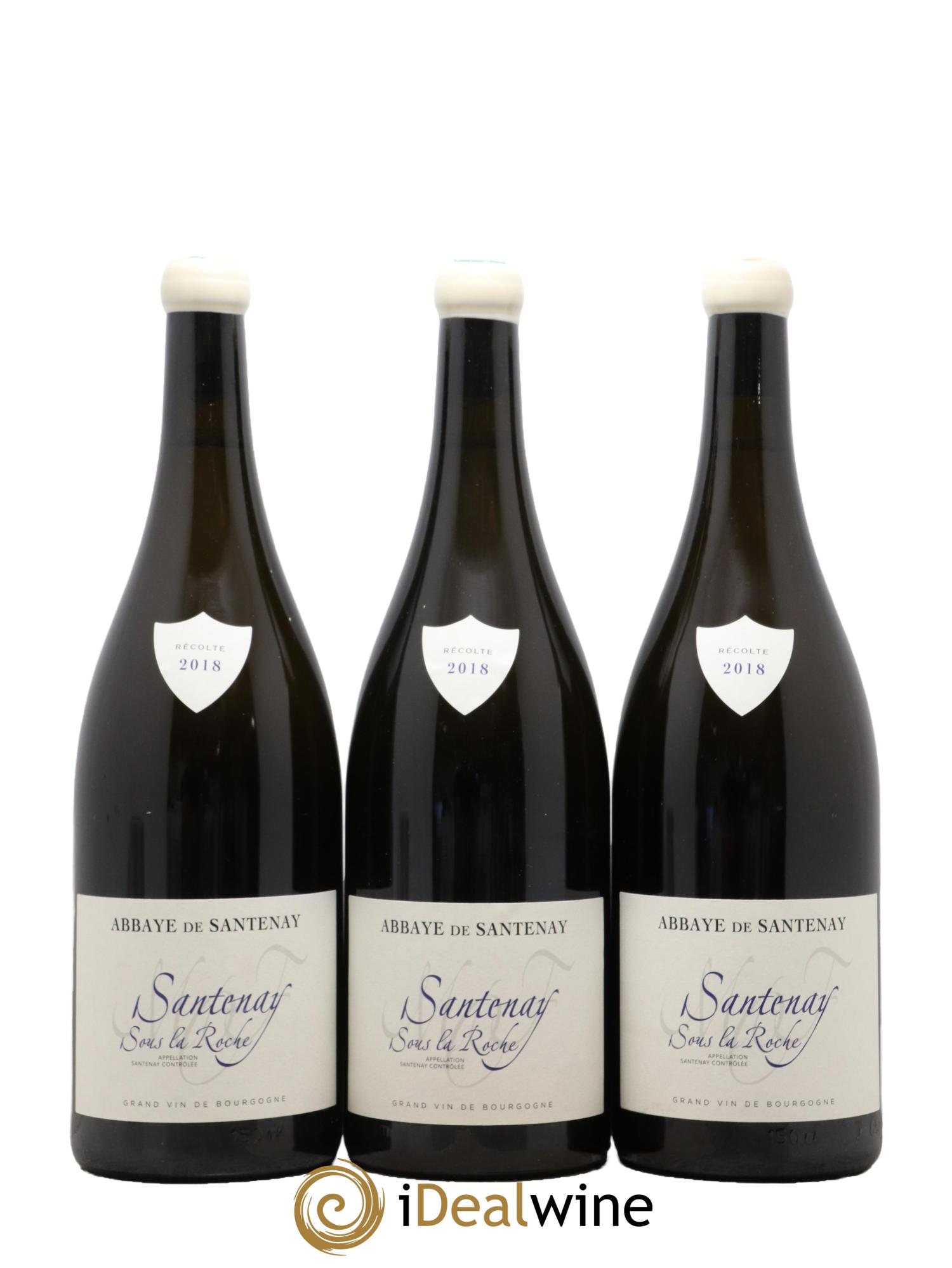 Santenay Sous la Roche Abbaye de Santenay 2018 - Lot de 3 magnums - 0