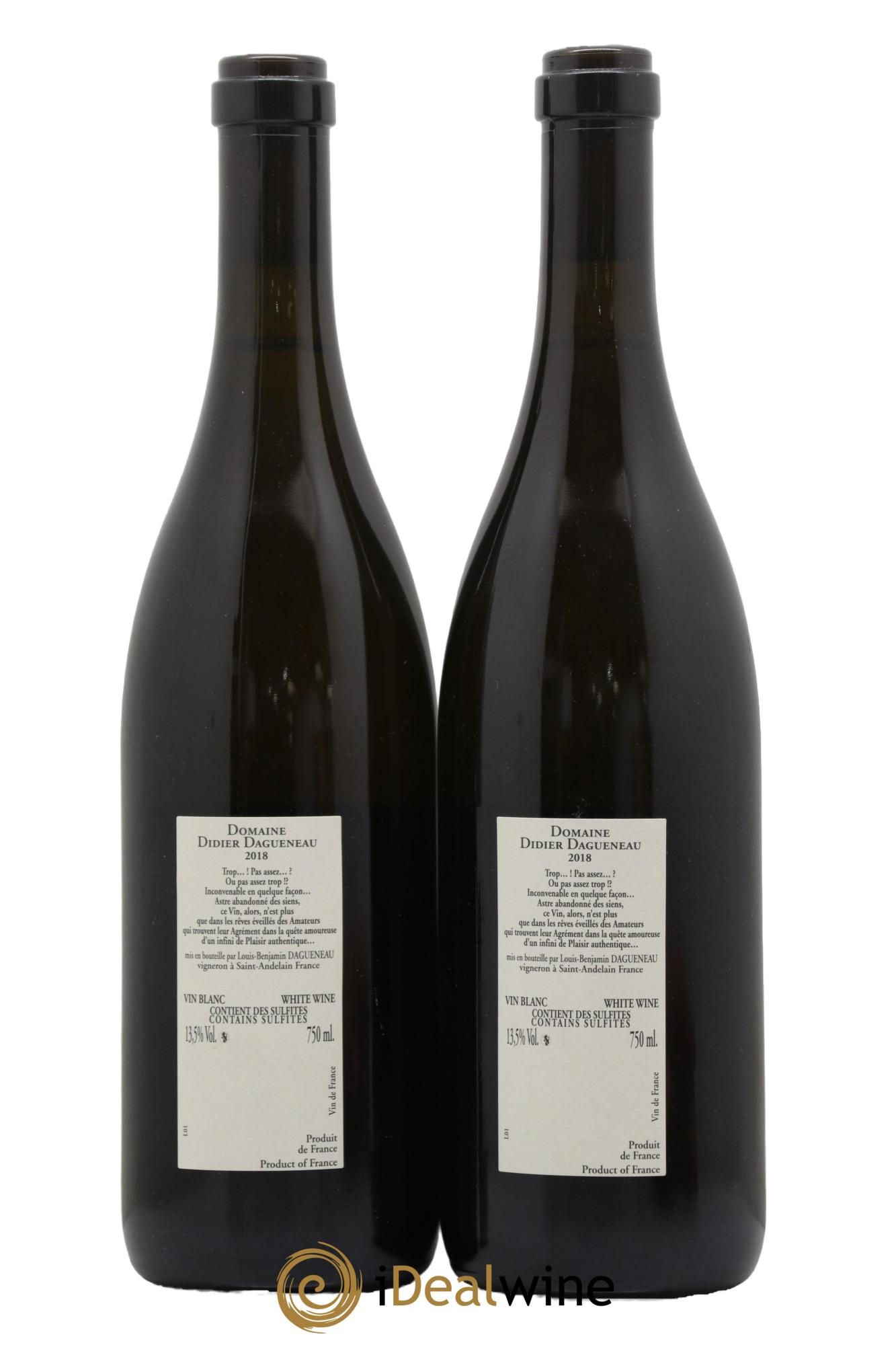 Pouilly-Fumé Buisson Renard Dagueneau (Domaine Didier - Louis-Benjamin)  2018 - Lot of 2 bottles - 1